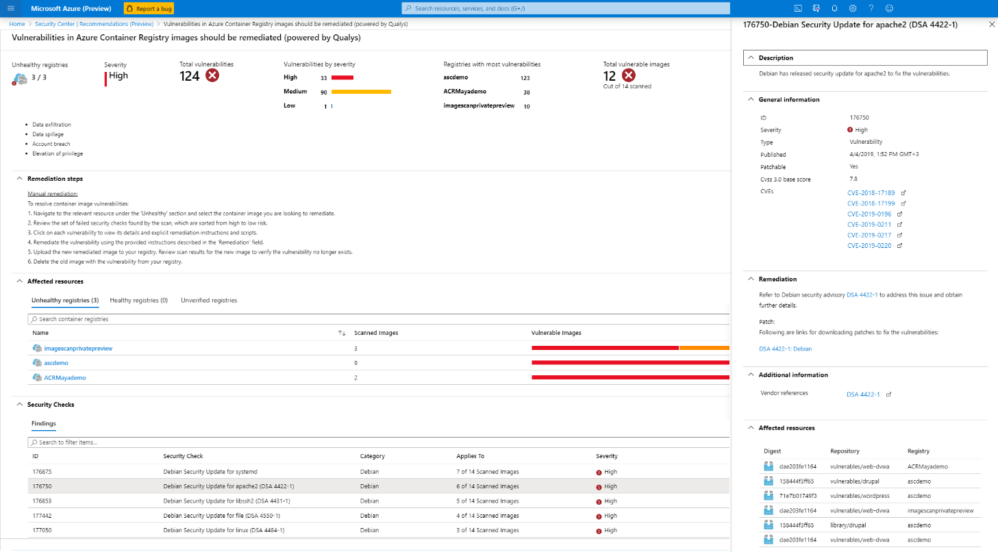 Azure Security Center enhancements