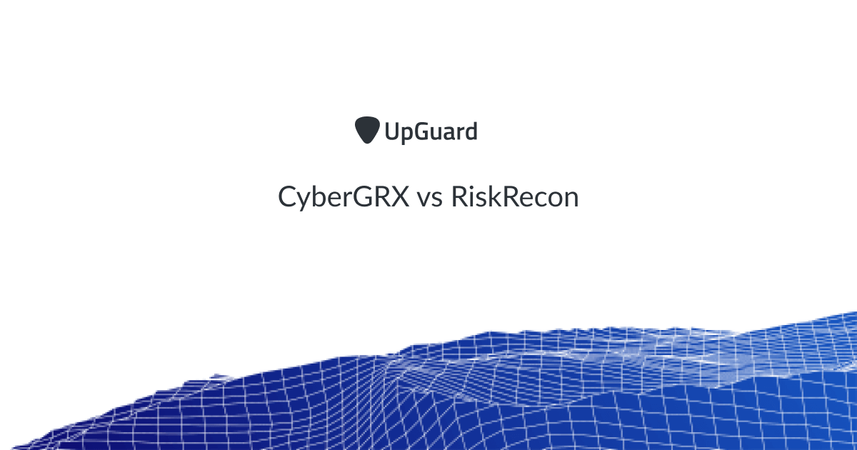 CyberGRX vs RiskRecon Comparison