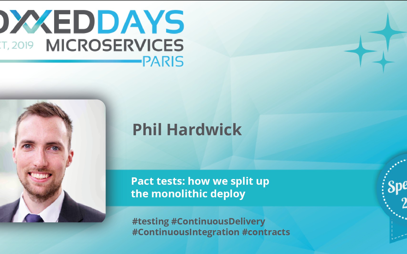 Voxxed Days Microservices: Phil Hardwick on “Pact Tests — How We Split up t