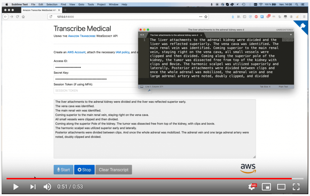 Amazon Transcribe Medical – Real-Time Automatic Speech Recognition for Heal