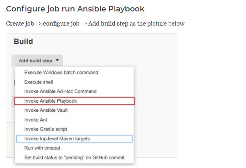 Jenkins install Plug-in Ansible