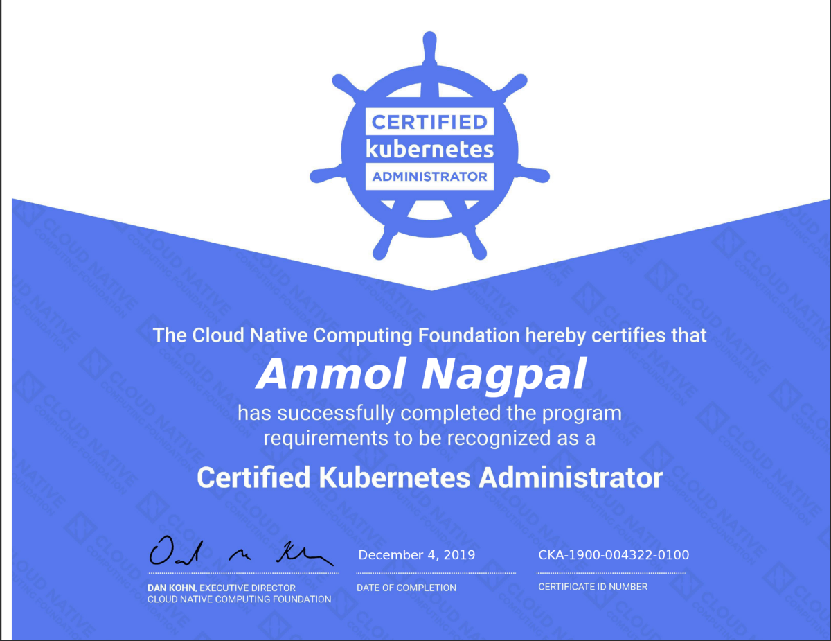 How I passed my Kubernetes Administrator Exam