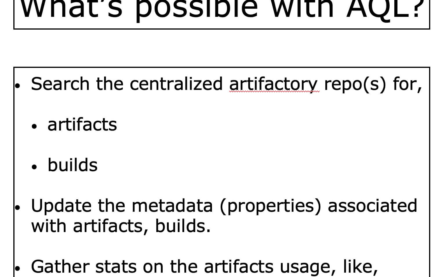 Automated Artifact Management in JFrog Using AQL [Infogaphic]