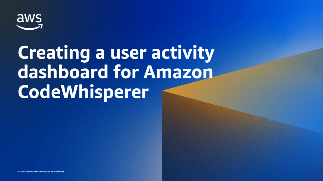 Creating a User Activity Dashboard for Amazon CodeWhisperer