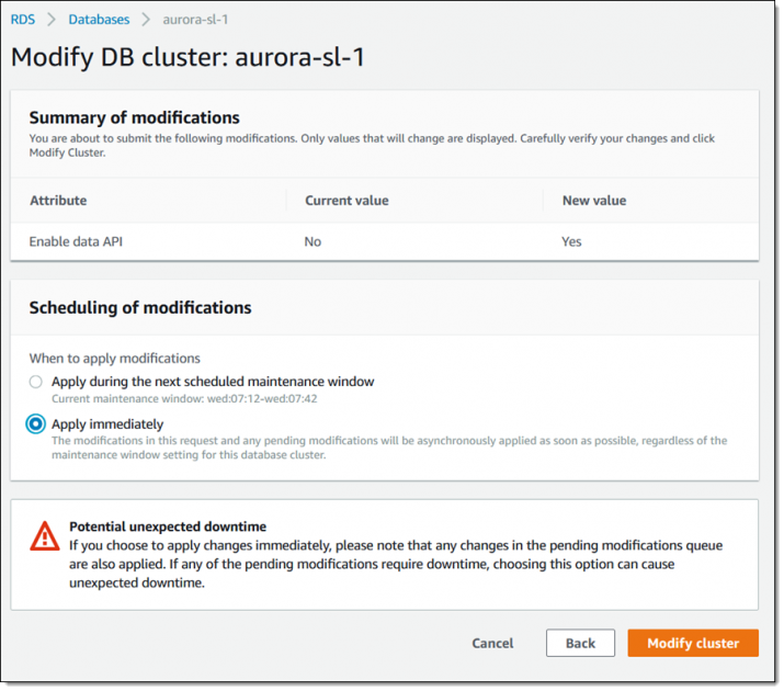 New – Data API for Amazon Aurora Serverless