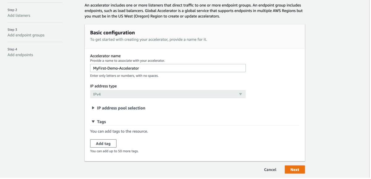 AWS Anycast Service Global Accelerator