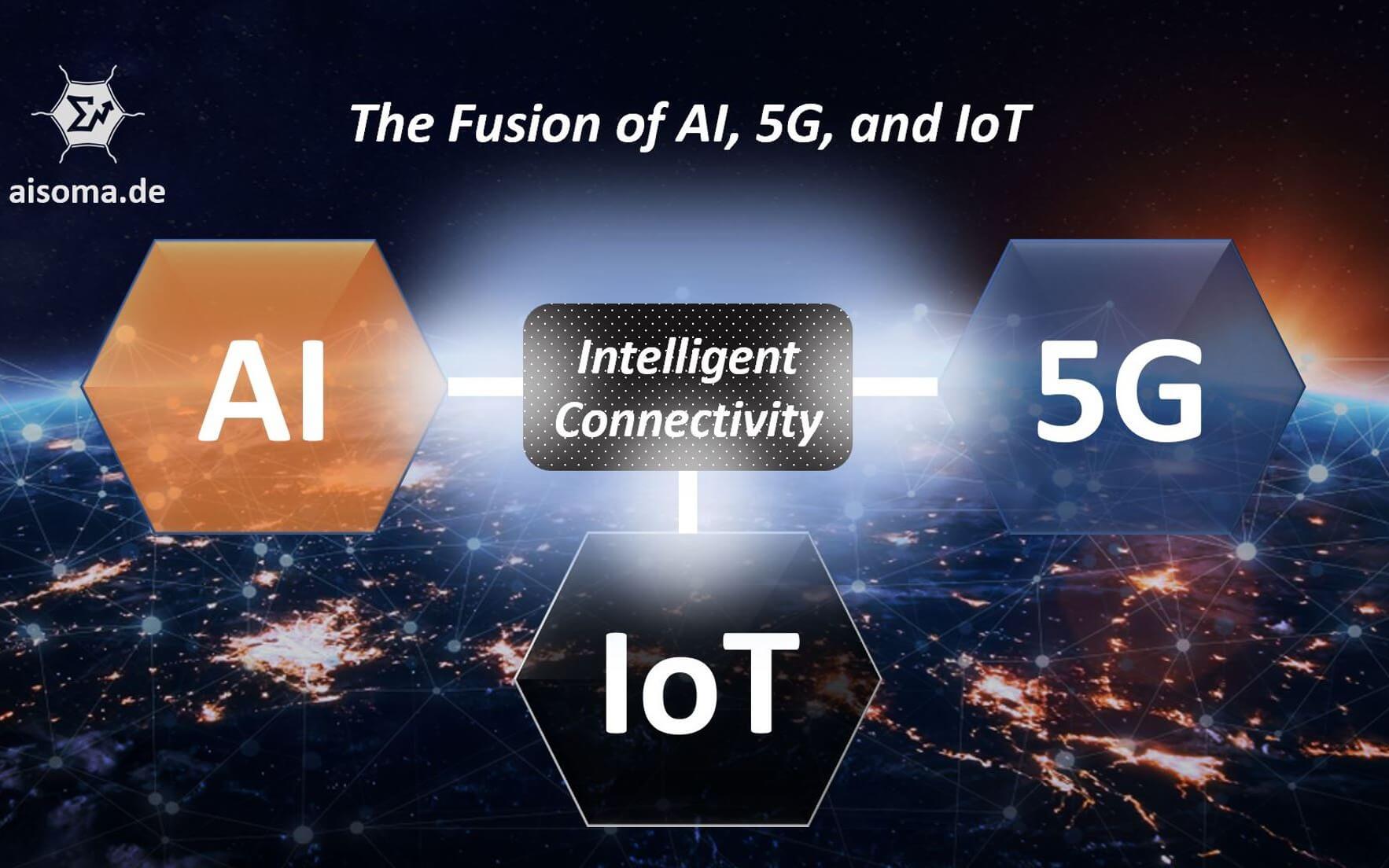 The Fusion of 5G, IoT, and AI