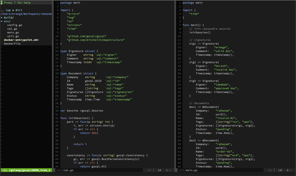 Cassandra golang client