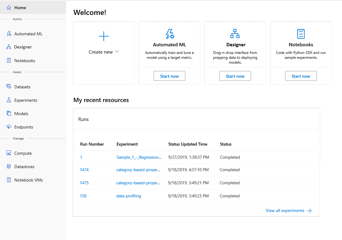 Azure Machine Learning—ML for all skill levels