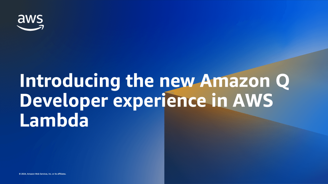 Introducing the new Amazon Q Developer experience in AWS Lambda