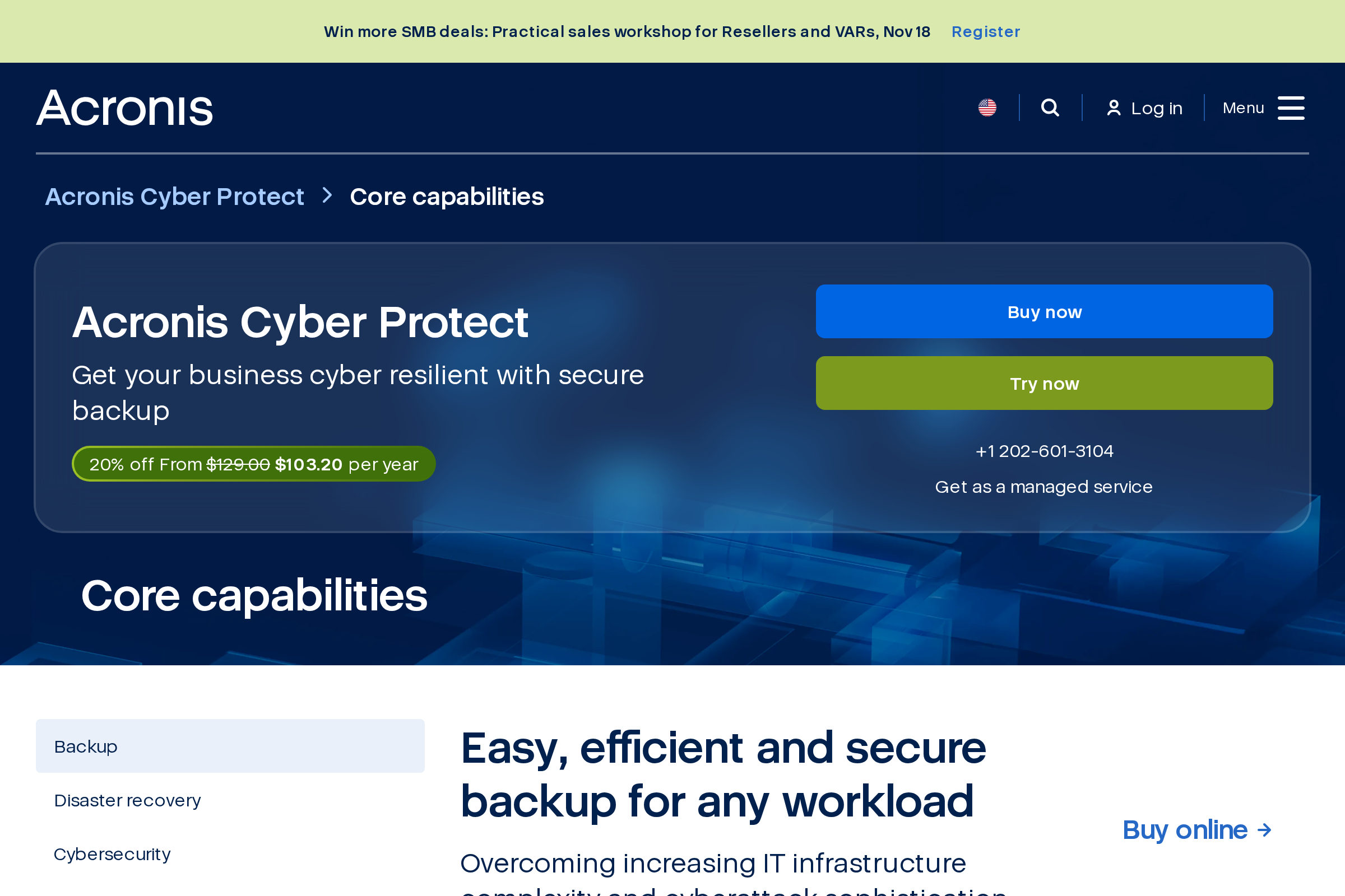 Acronis Cyber Protect screenshot