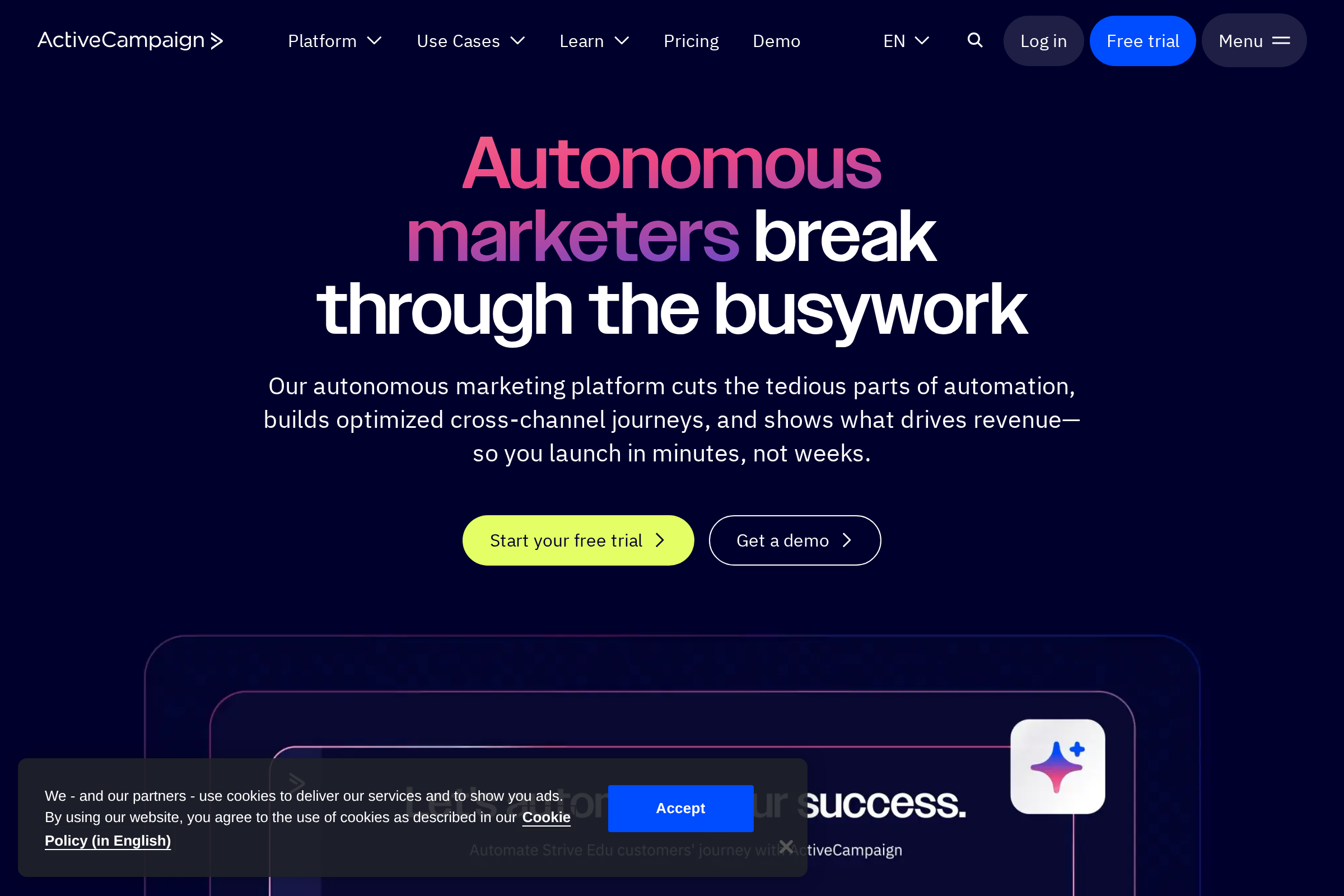 ActiveCampaign screenshot