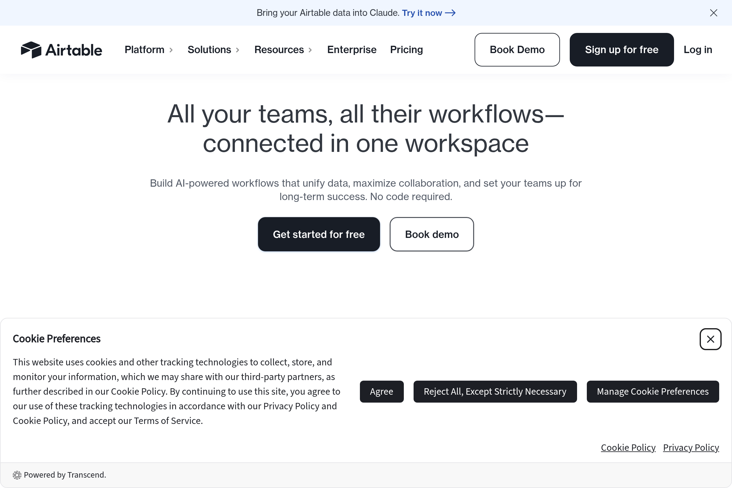 Airtable screenshot
