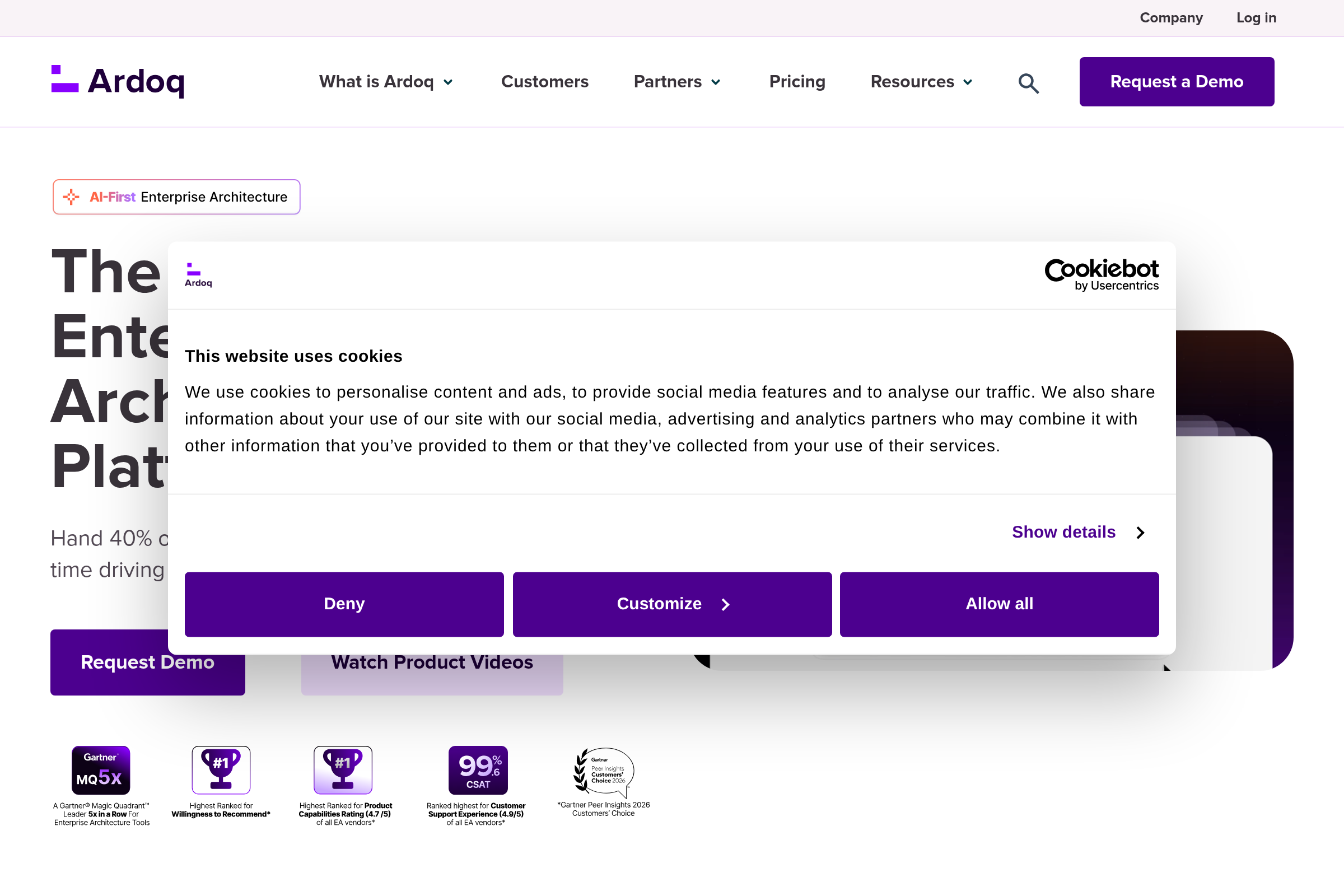 Ardoq screenshot