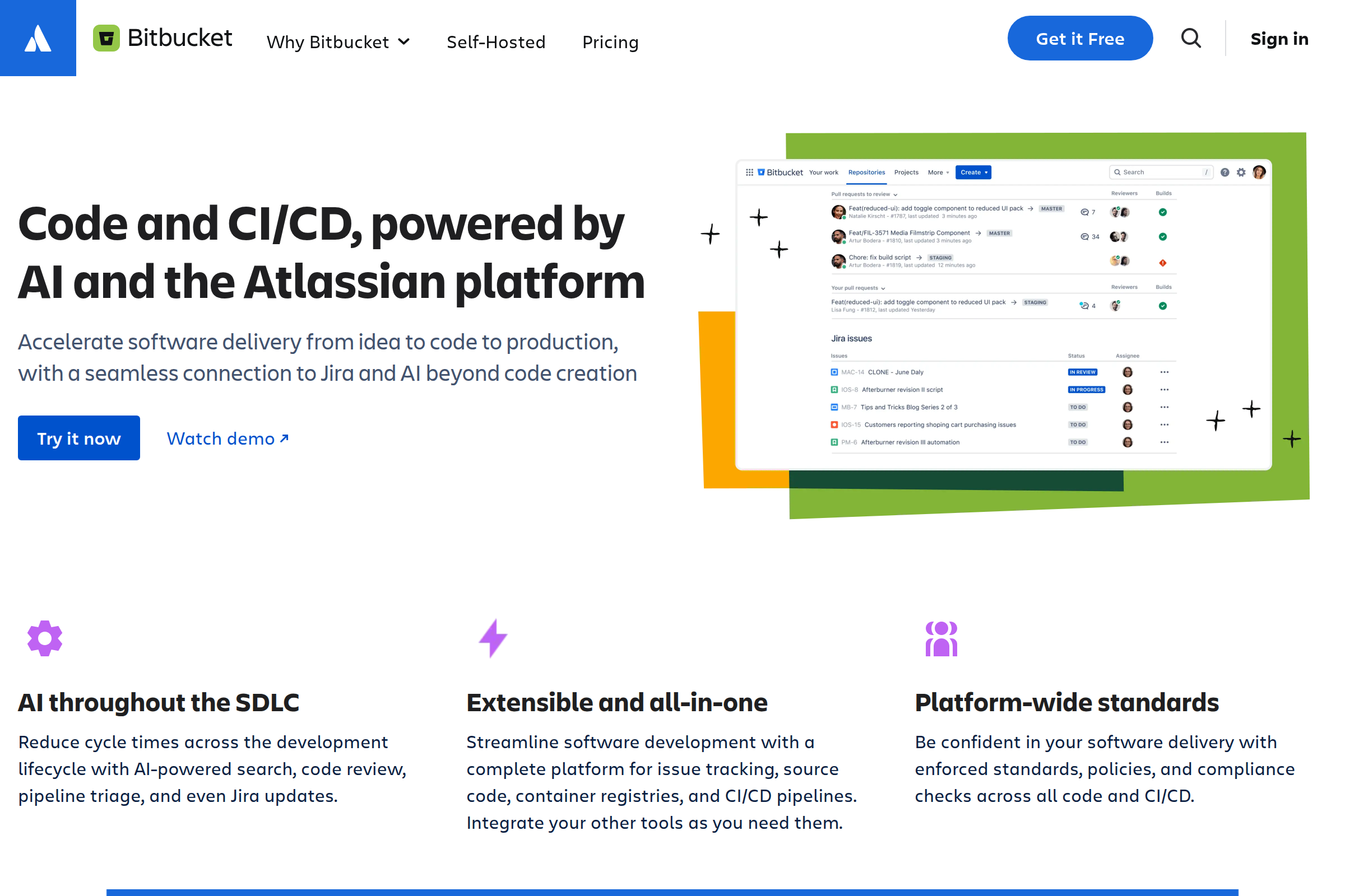 Atlassian Bitbucket screenshot