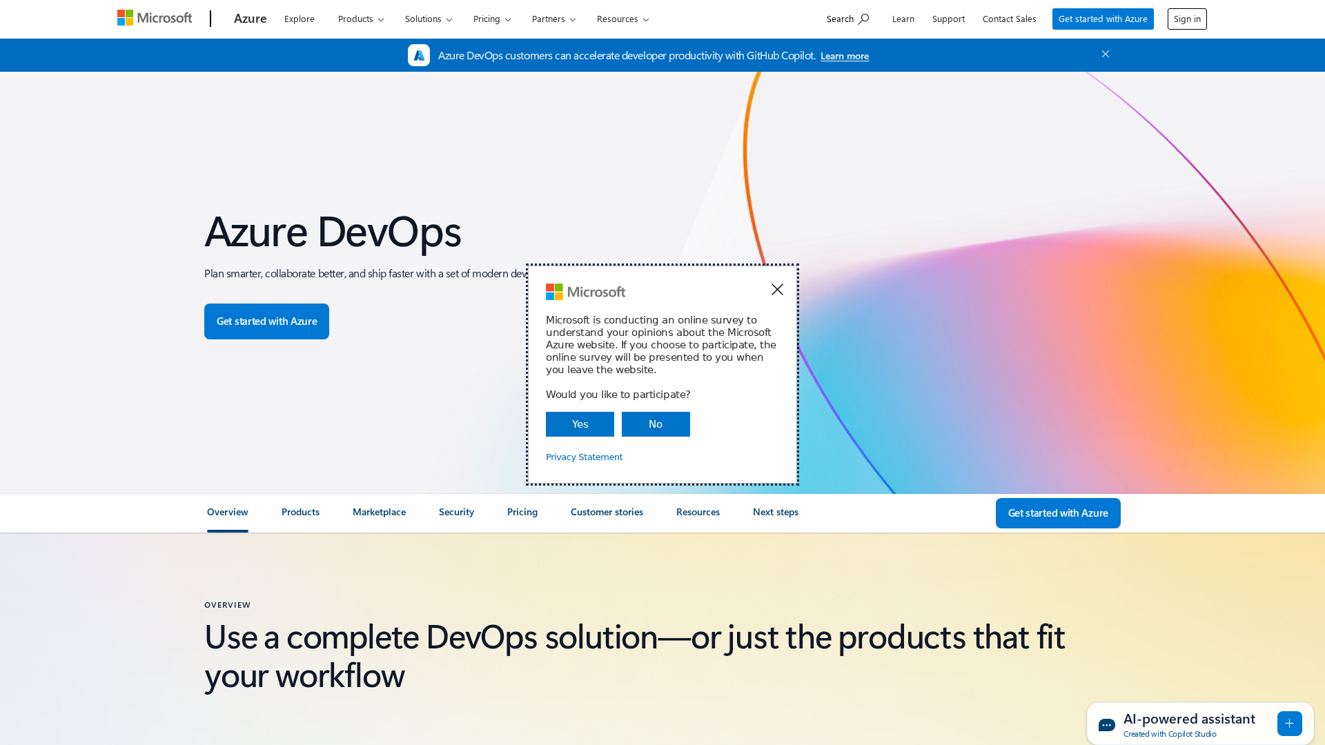 Azure DevOps screenshot