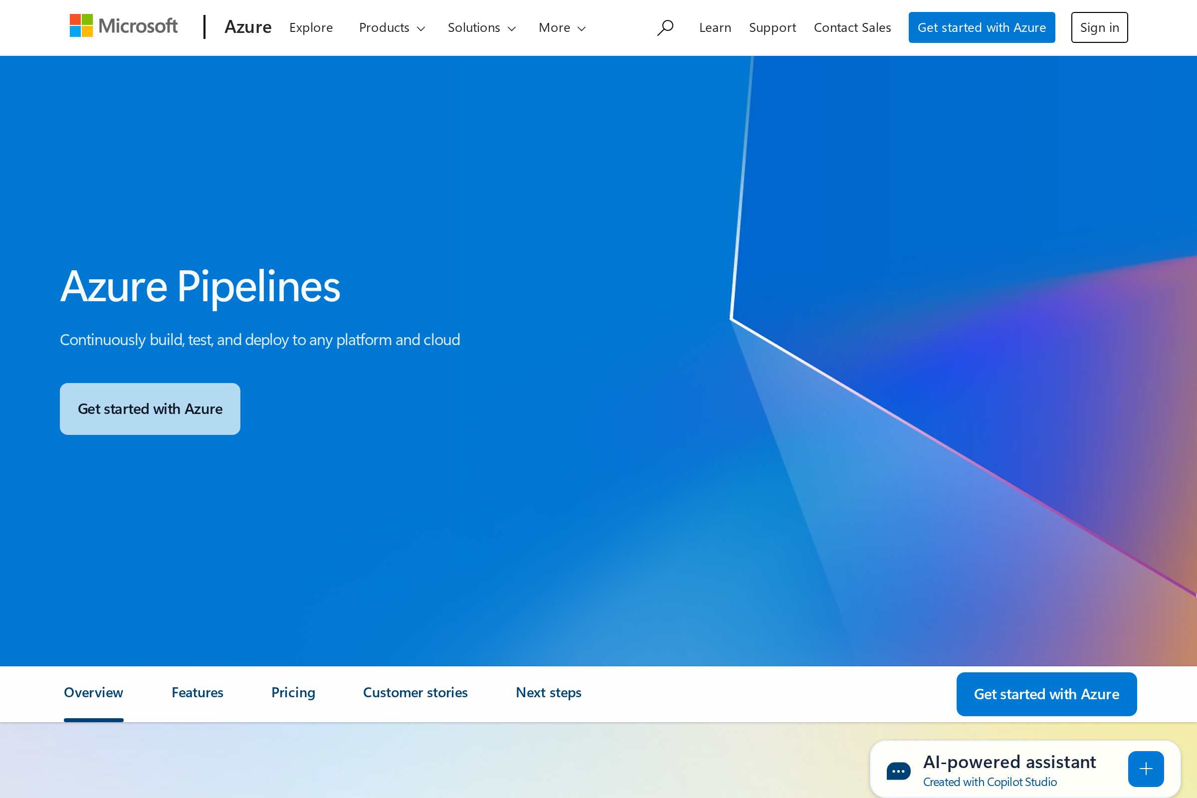 Azure Pipelines screenshot