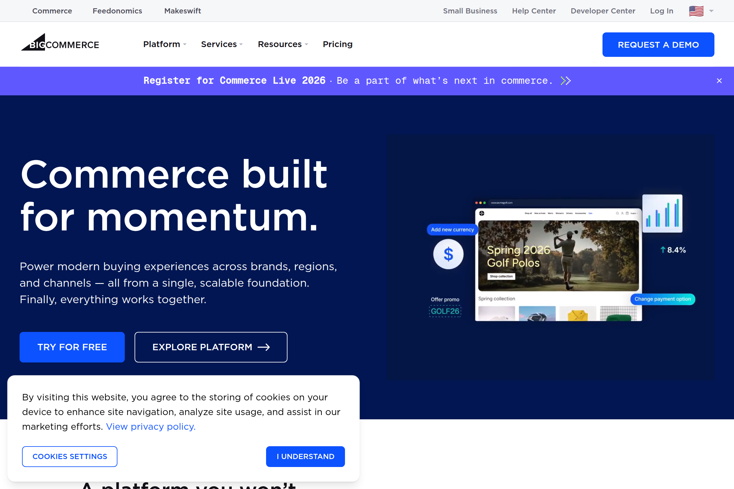 BigCommerce screenshot