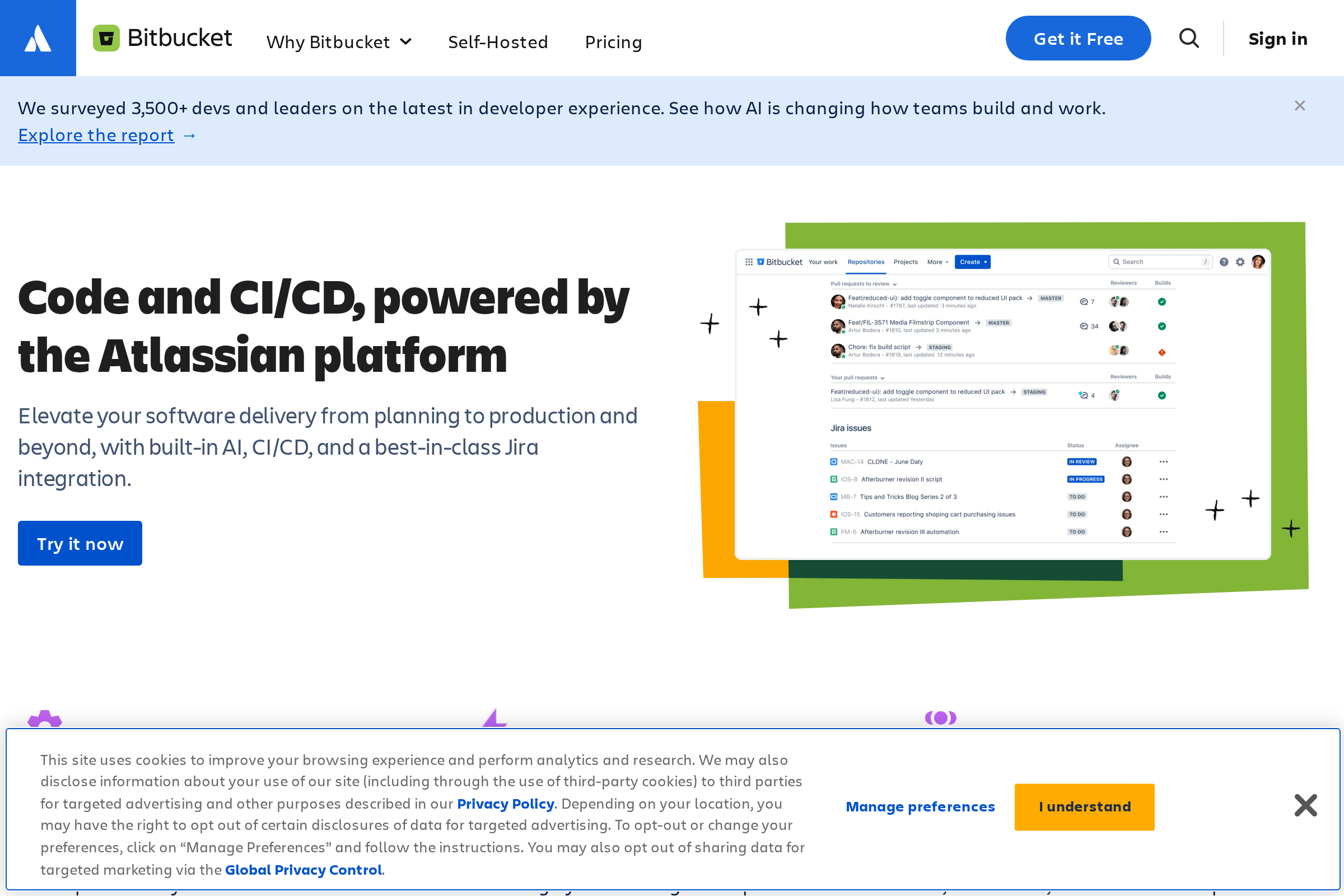 Bitbucket screenshot