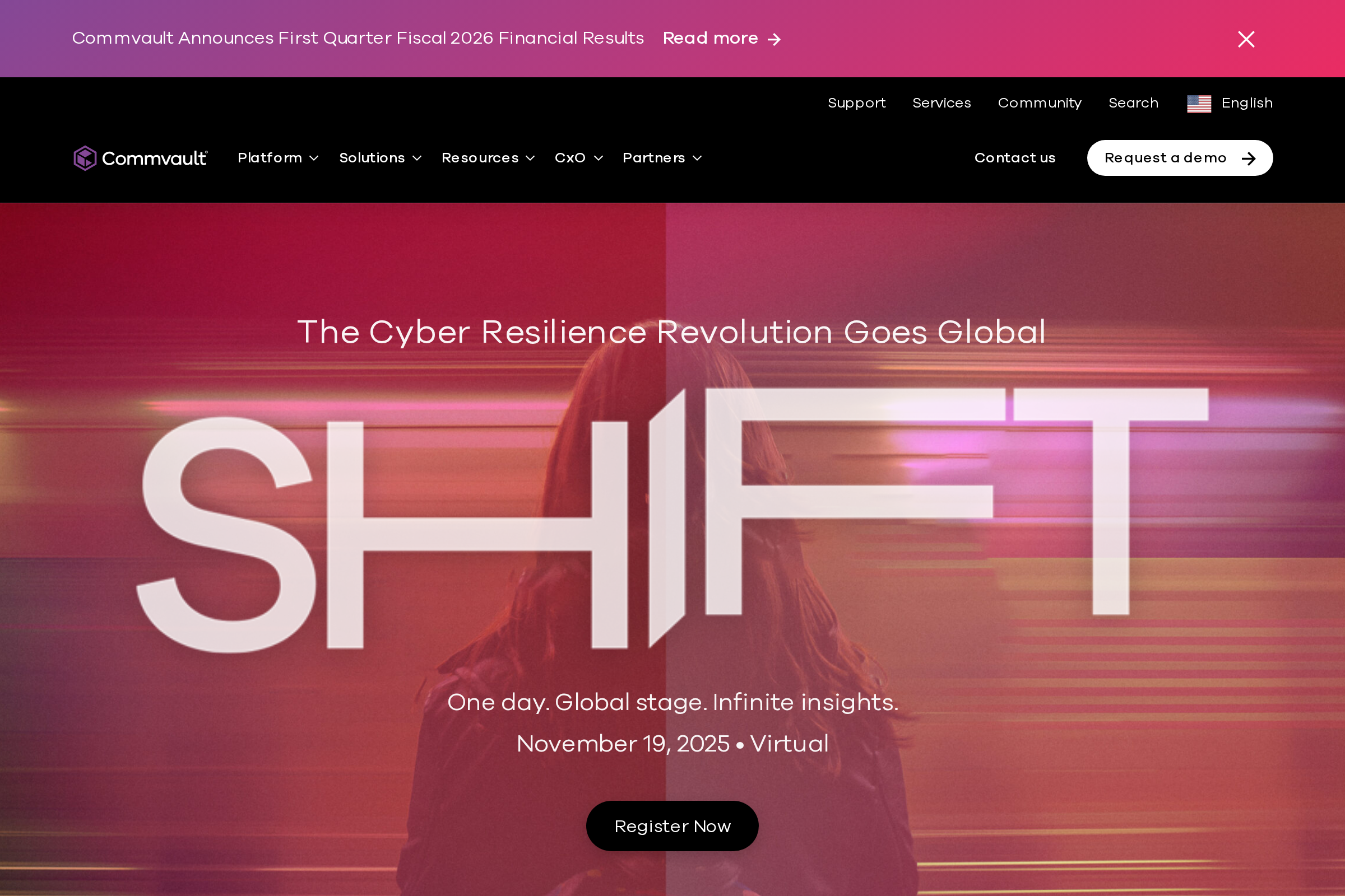 Commvault screenshot