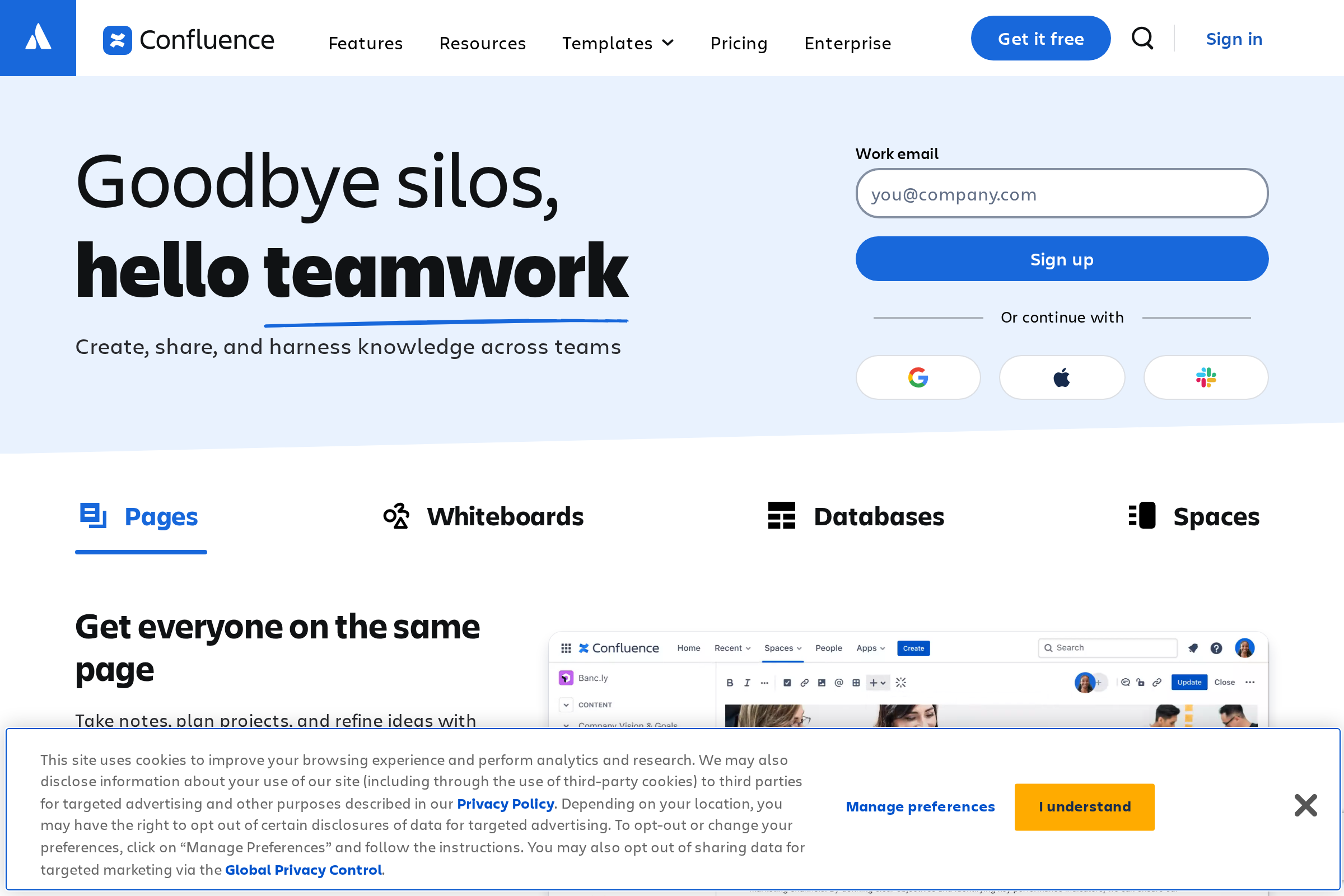 Confluence screenshot