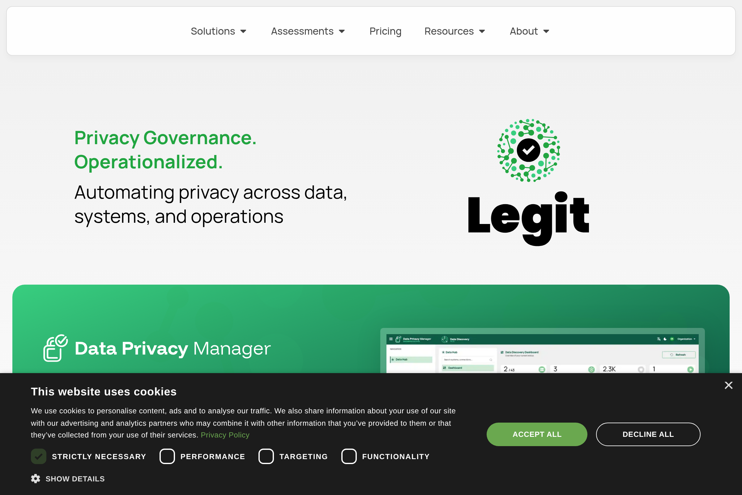 Data Privacy Manager screenshot