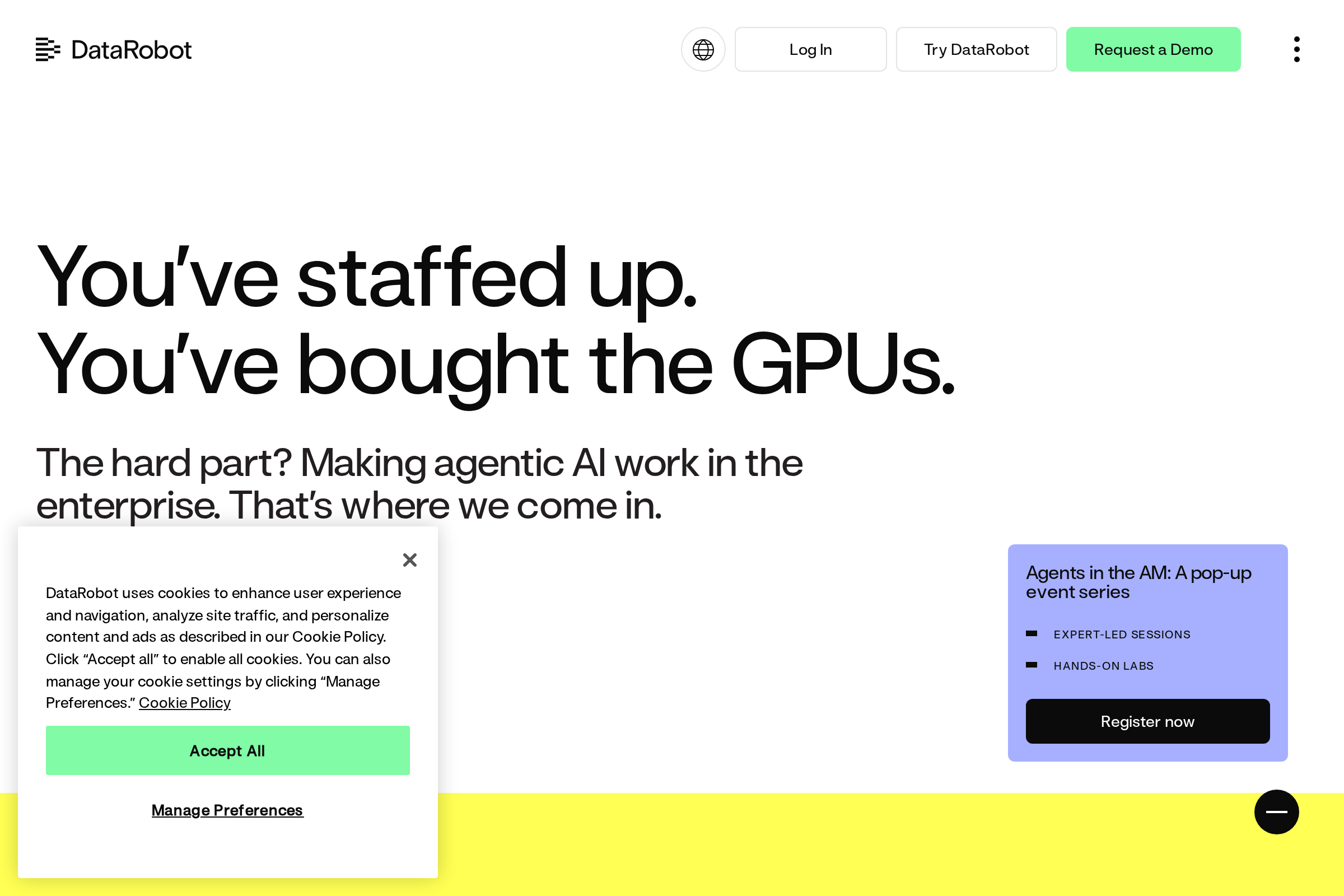 DataRobot screenshot