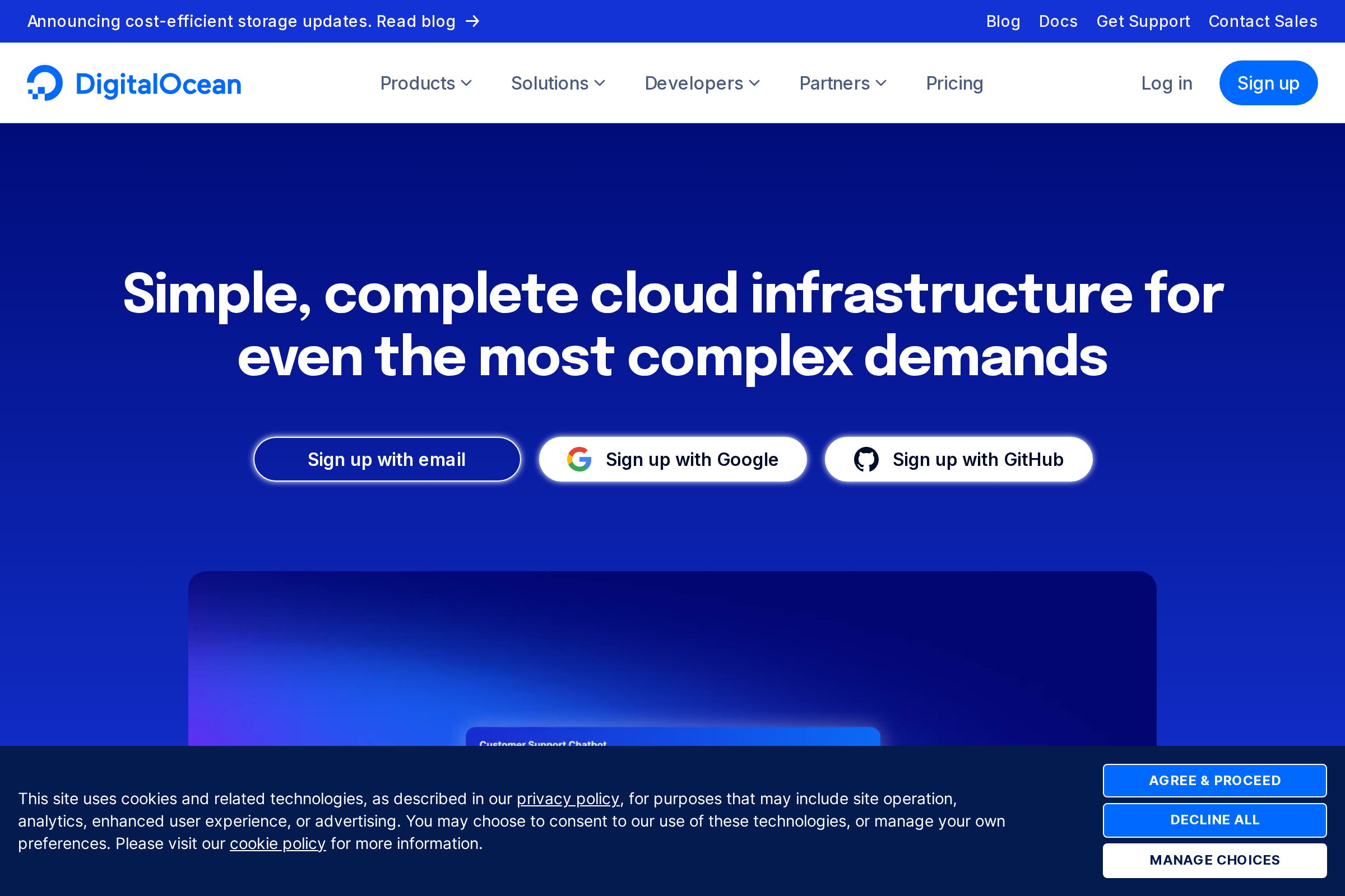 DigitalOcean screenshot