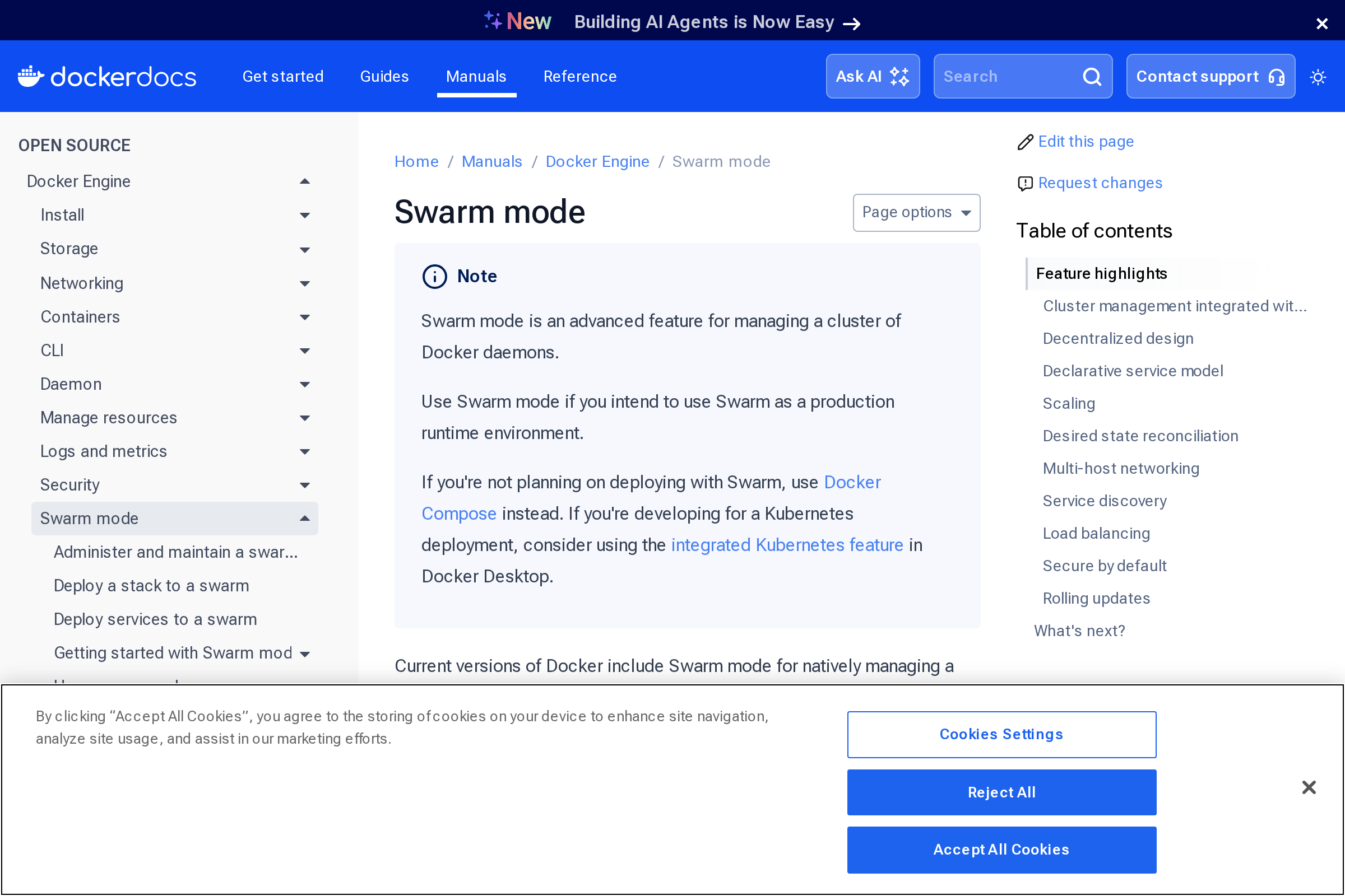 Docker Swarm screenshot
