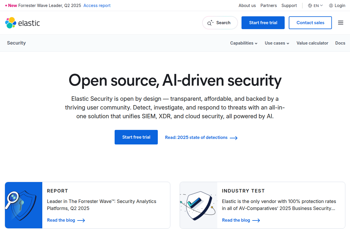 Elastic Security screenshot
