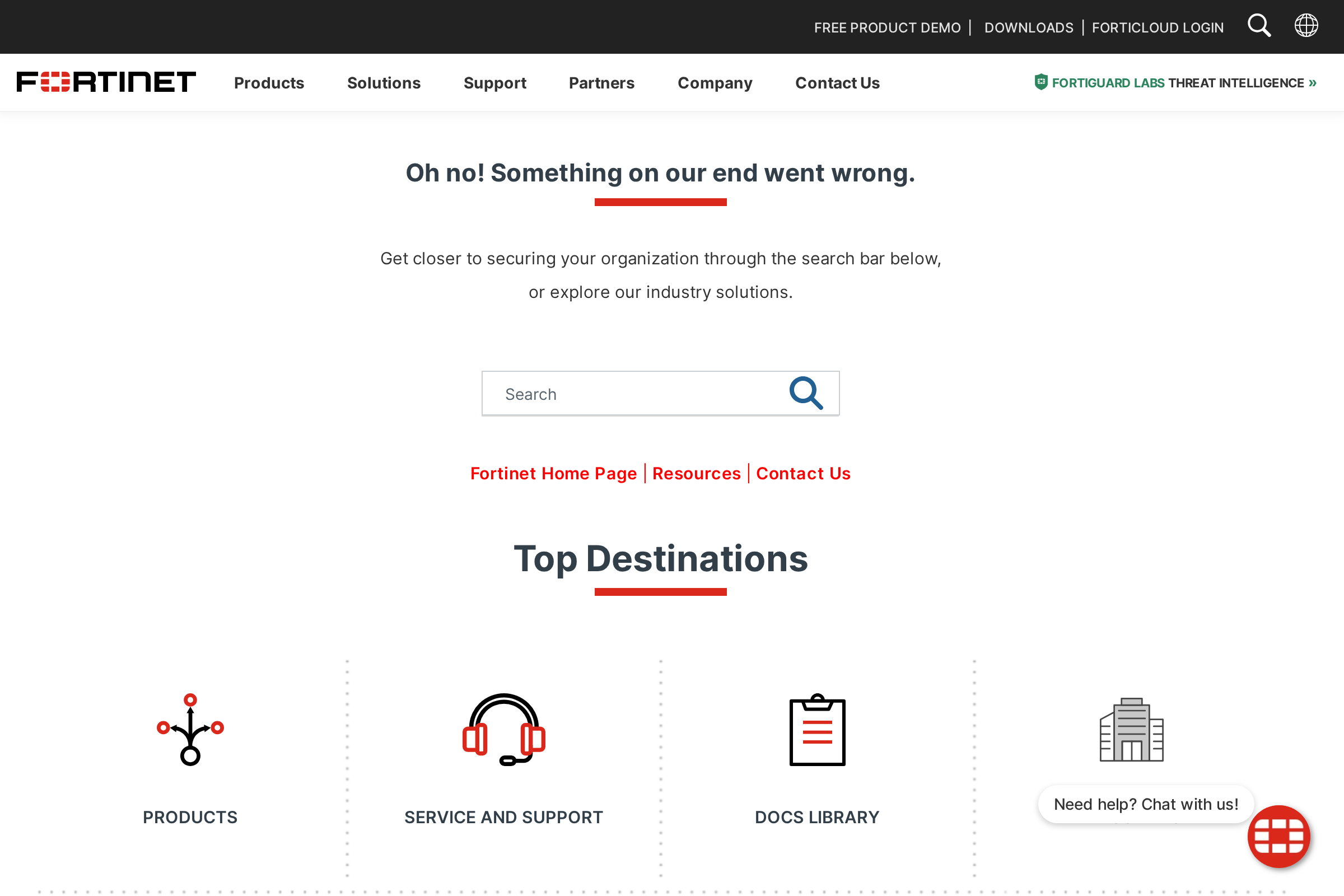 Fortinet FortiGate screenshot