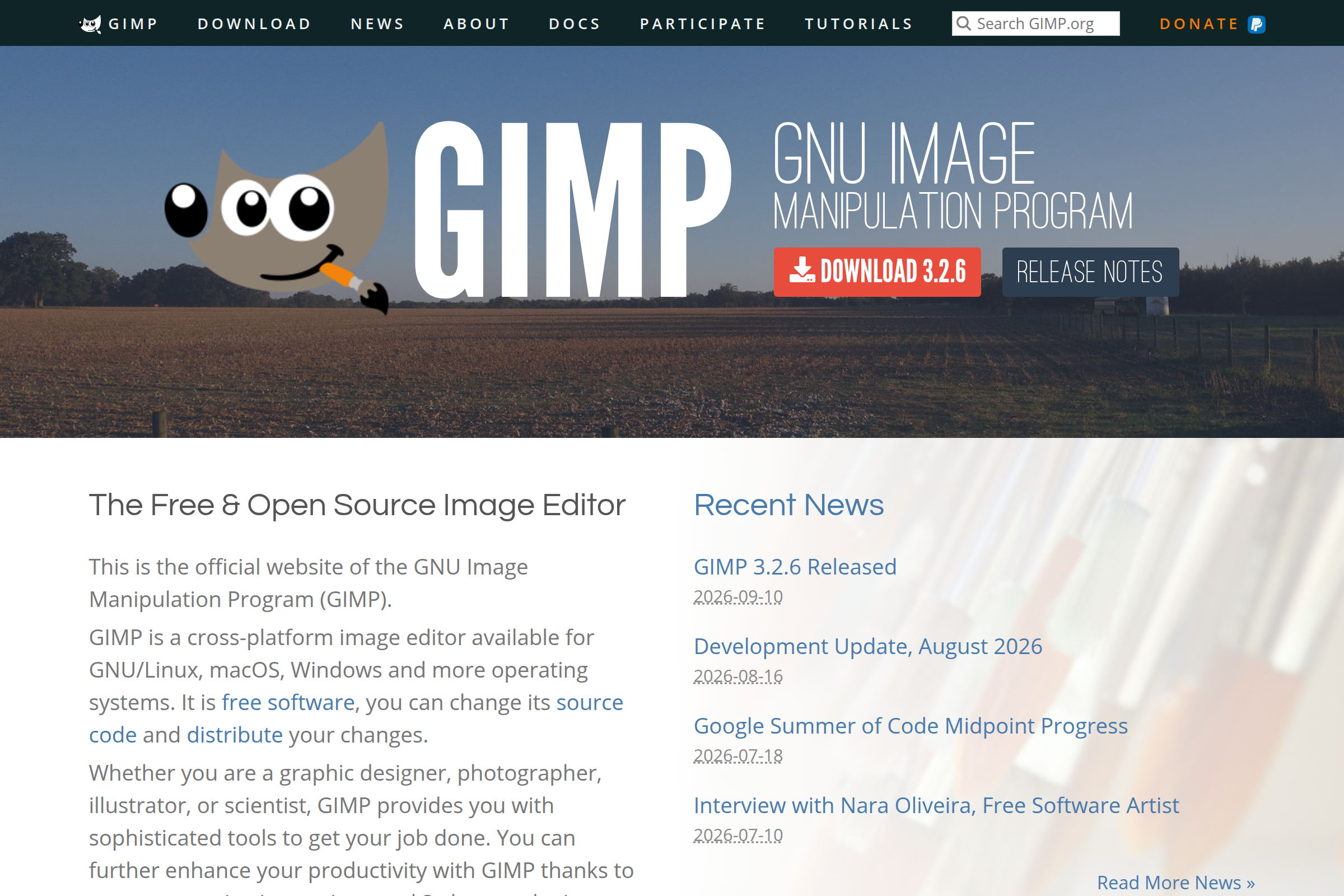 GIMP screenshot