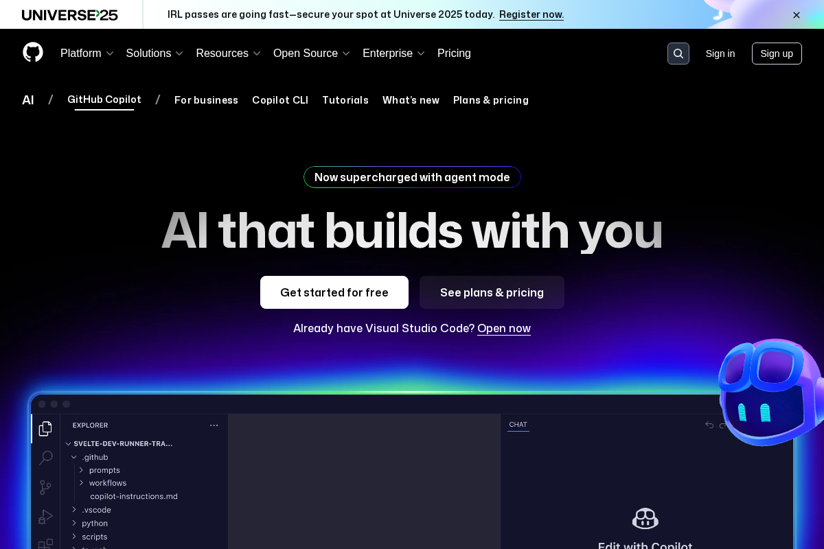 GitHub Copilot screenshot