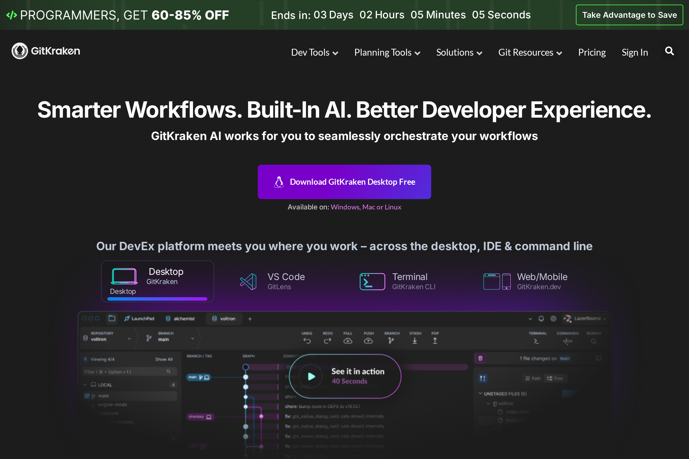 GitKraken screenshot