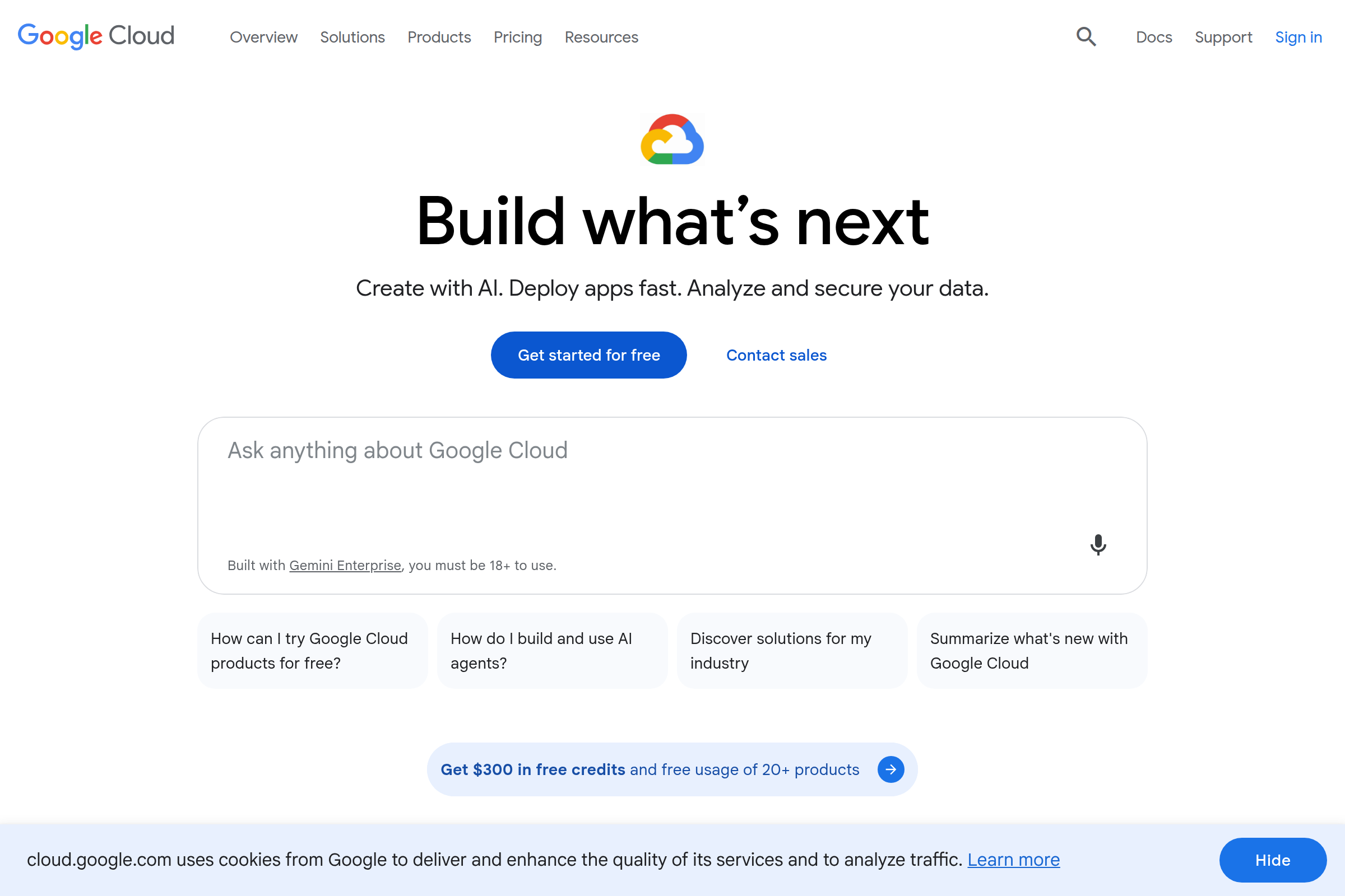 Google Cloud Platform (GCP) screenshot