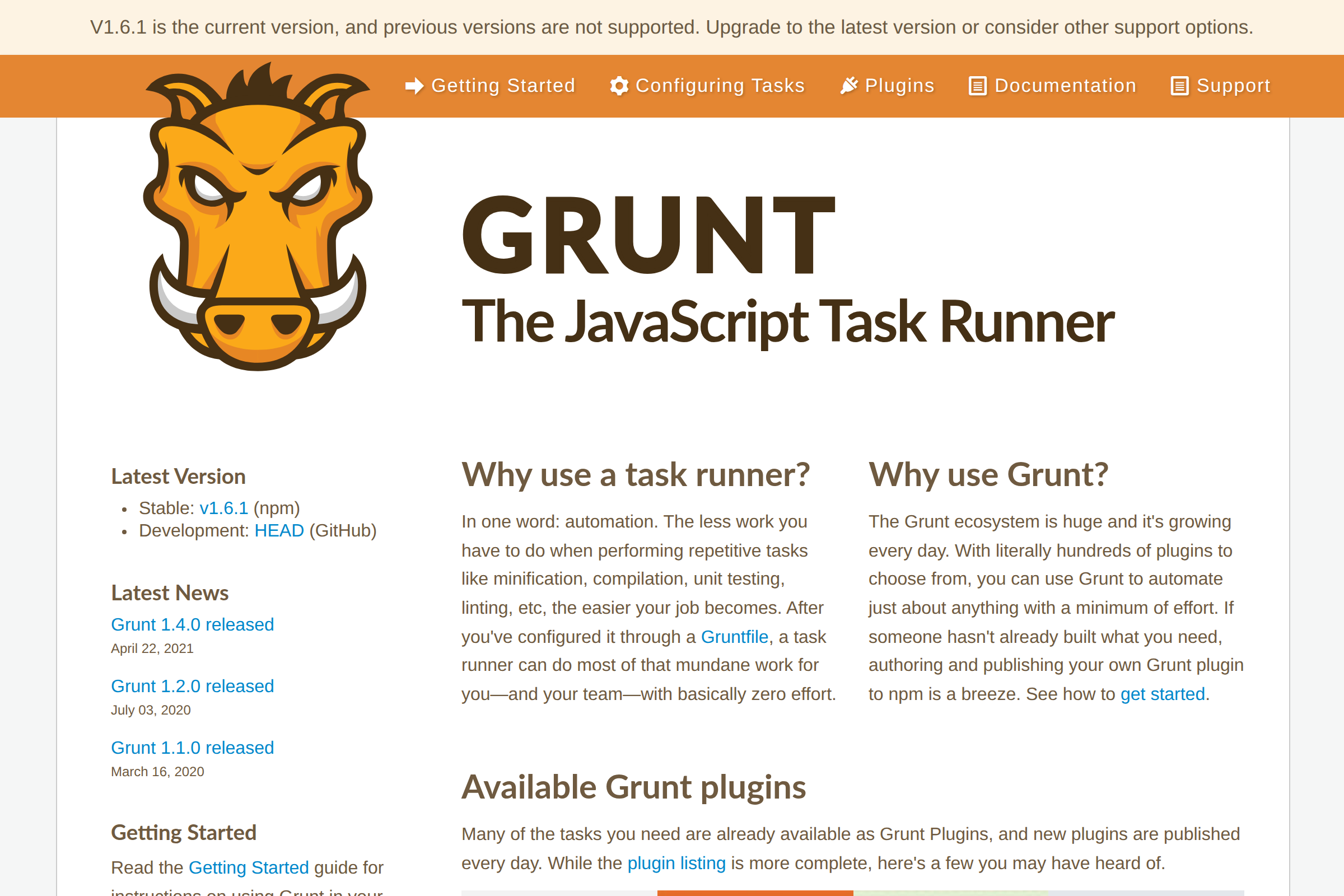 Grunt screenshot