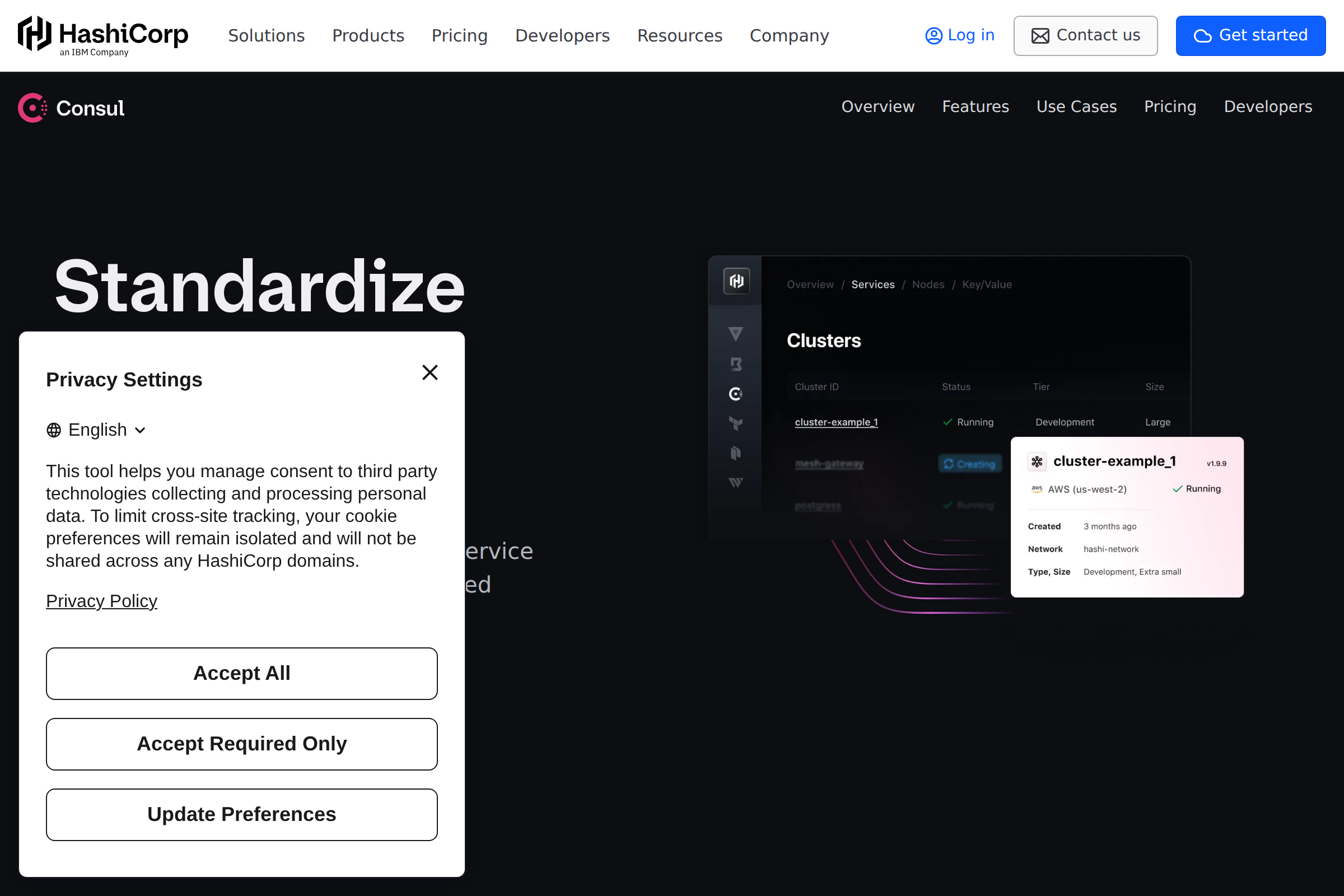 HashiCorp Consul screenshot