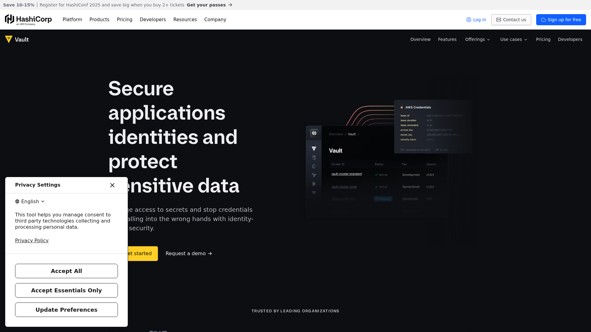 HashiCorp Vault screenshot