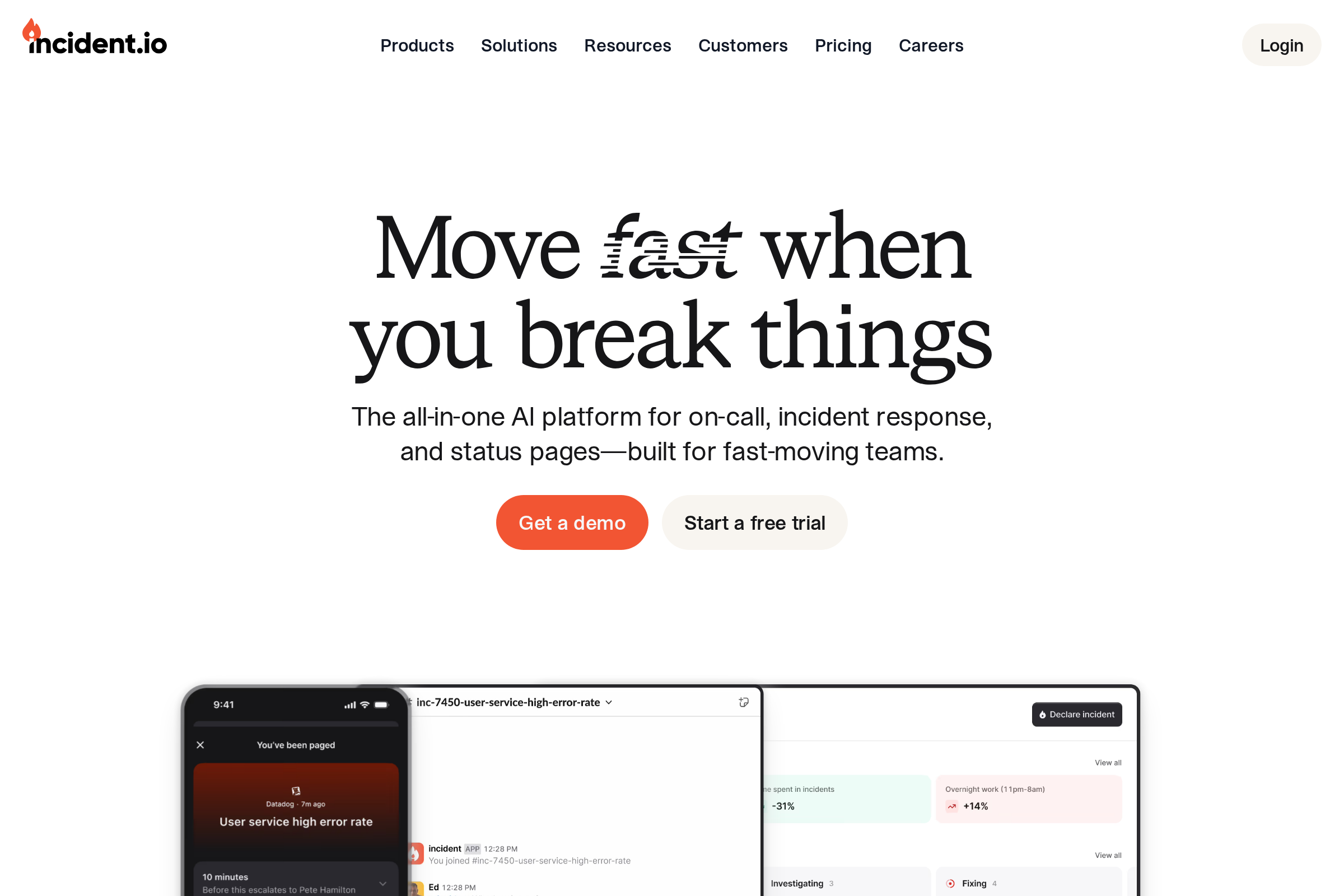 Incident.io screenshot
