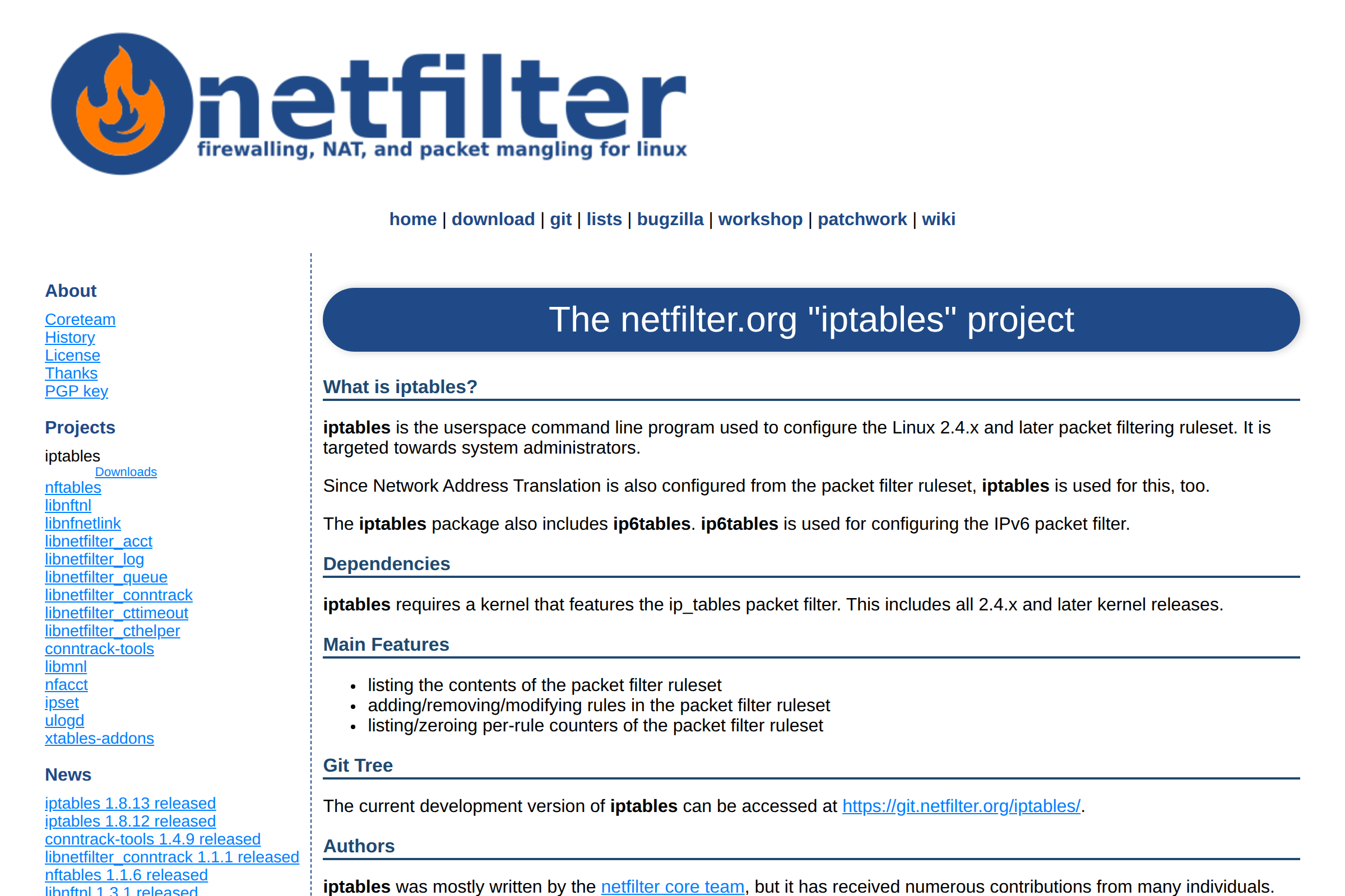 iptables screenshot