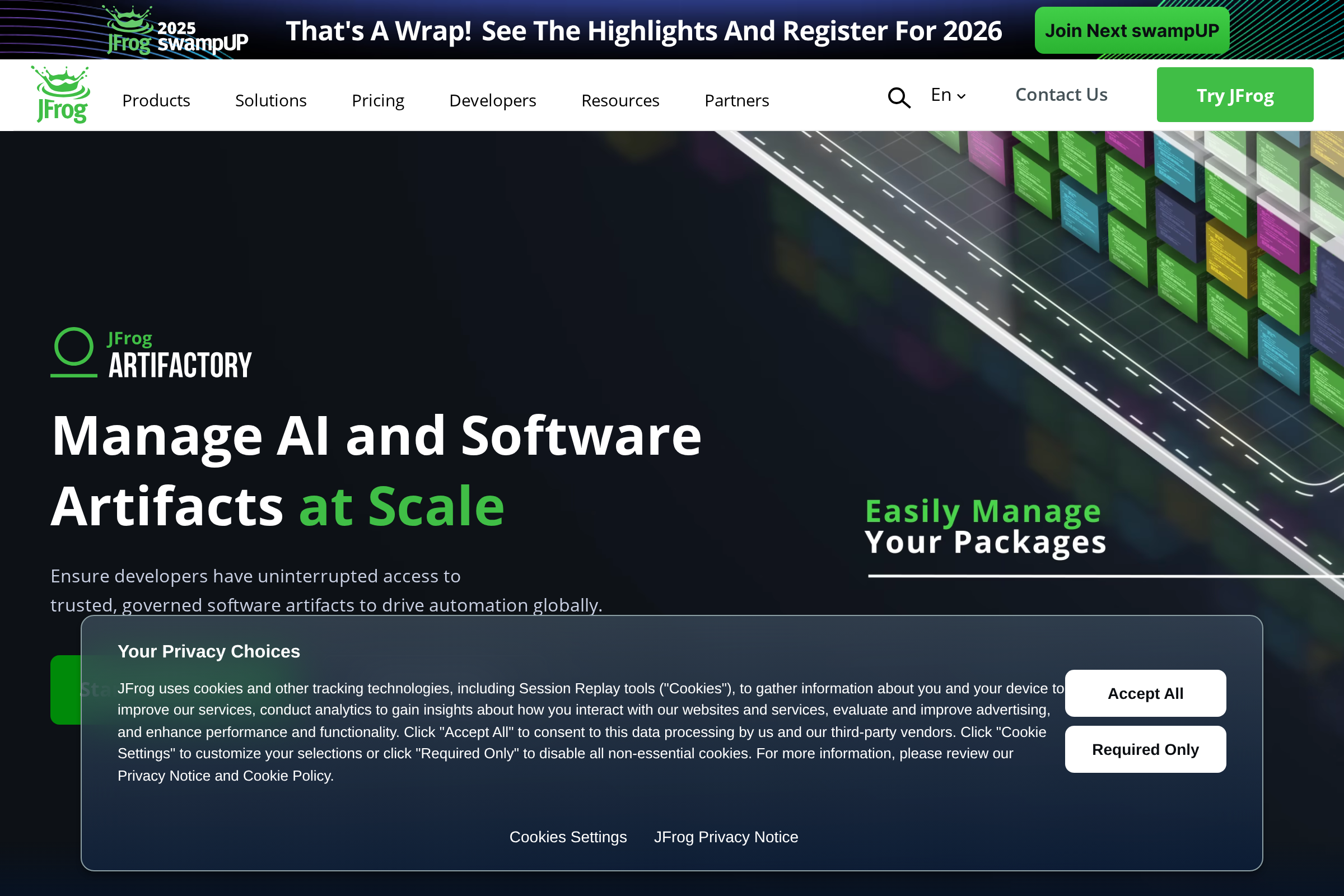 JFrog Artifactory screenshot