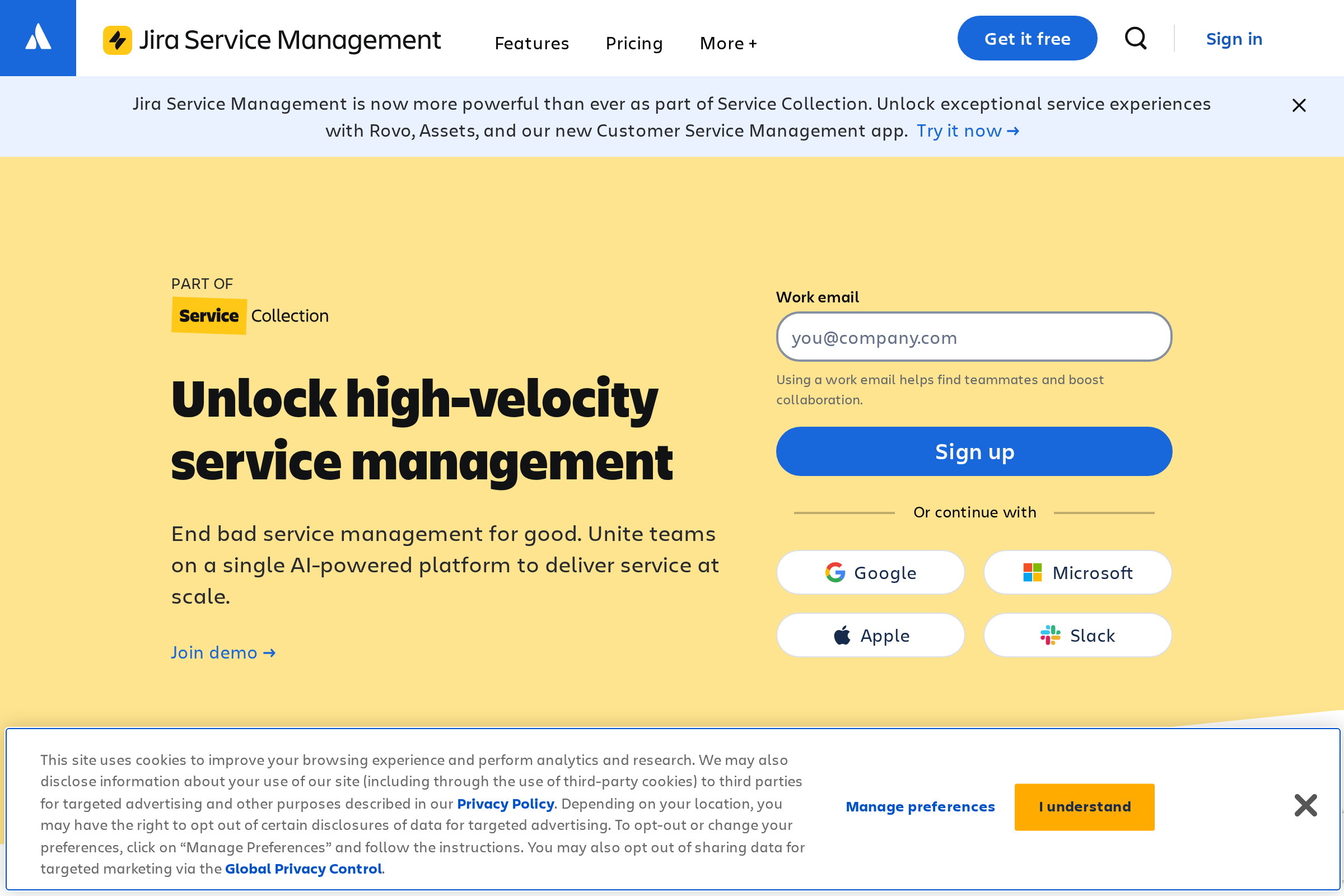 Jira Service Management screenshot