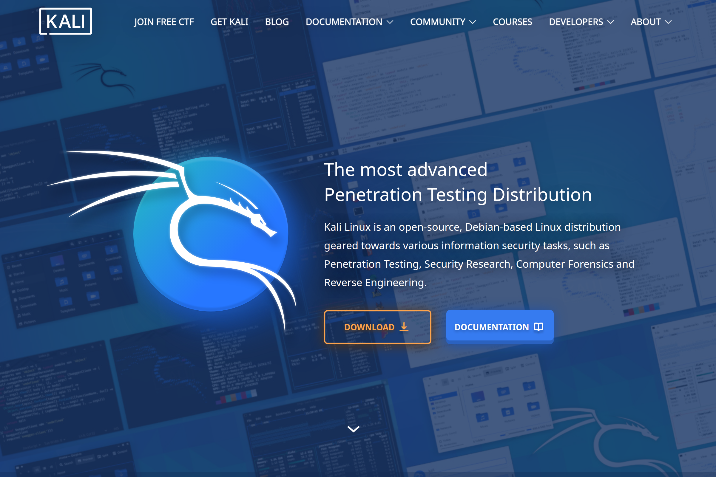 Kali Linux screenshot