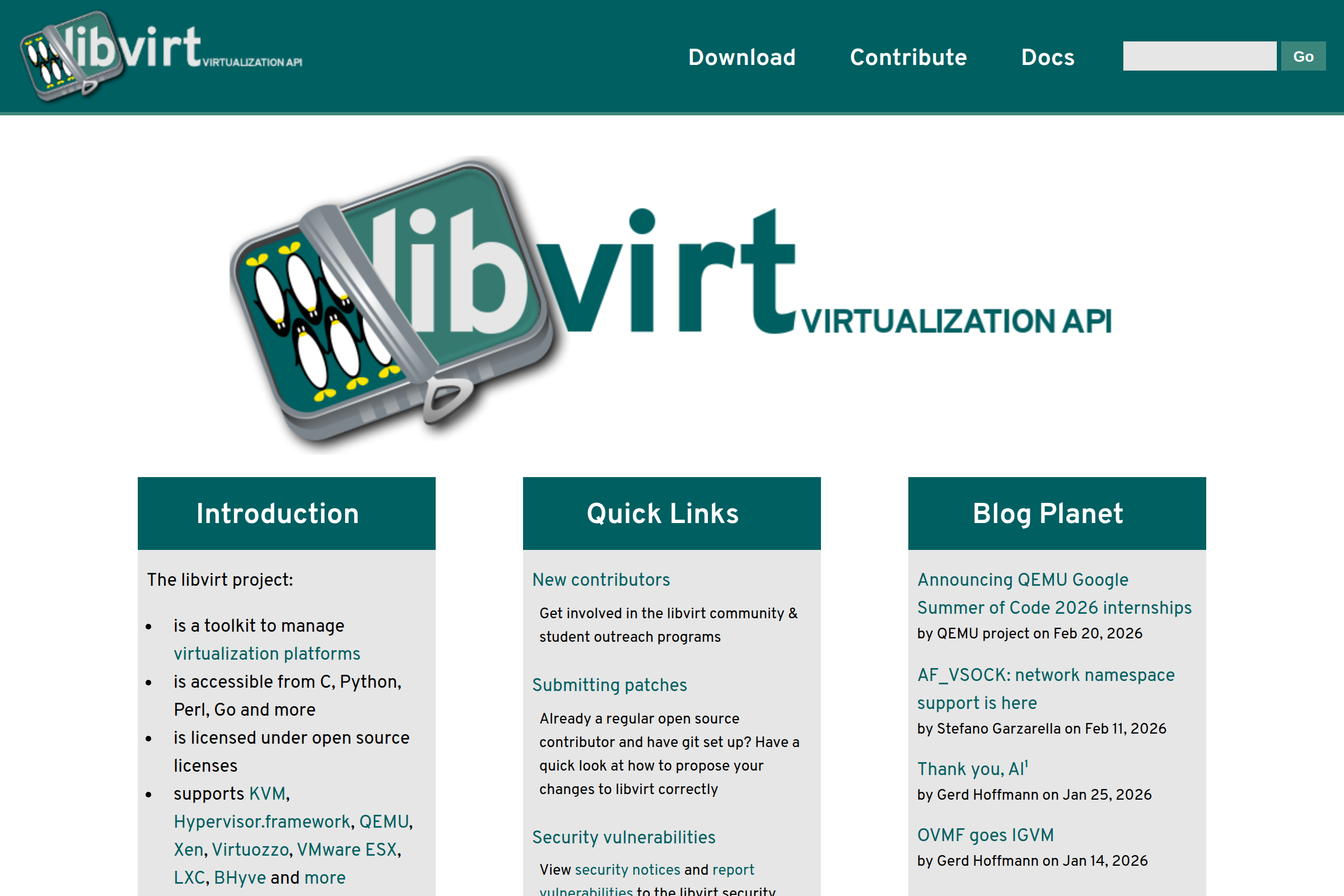 Libvirt screenshot