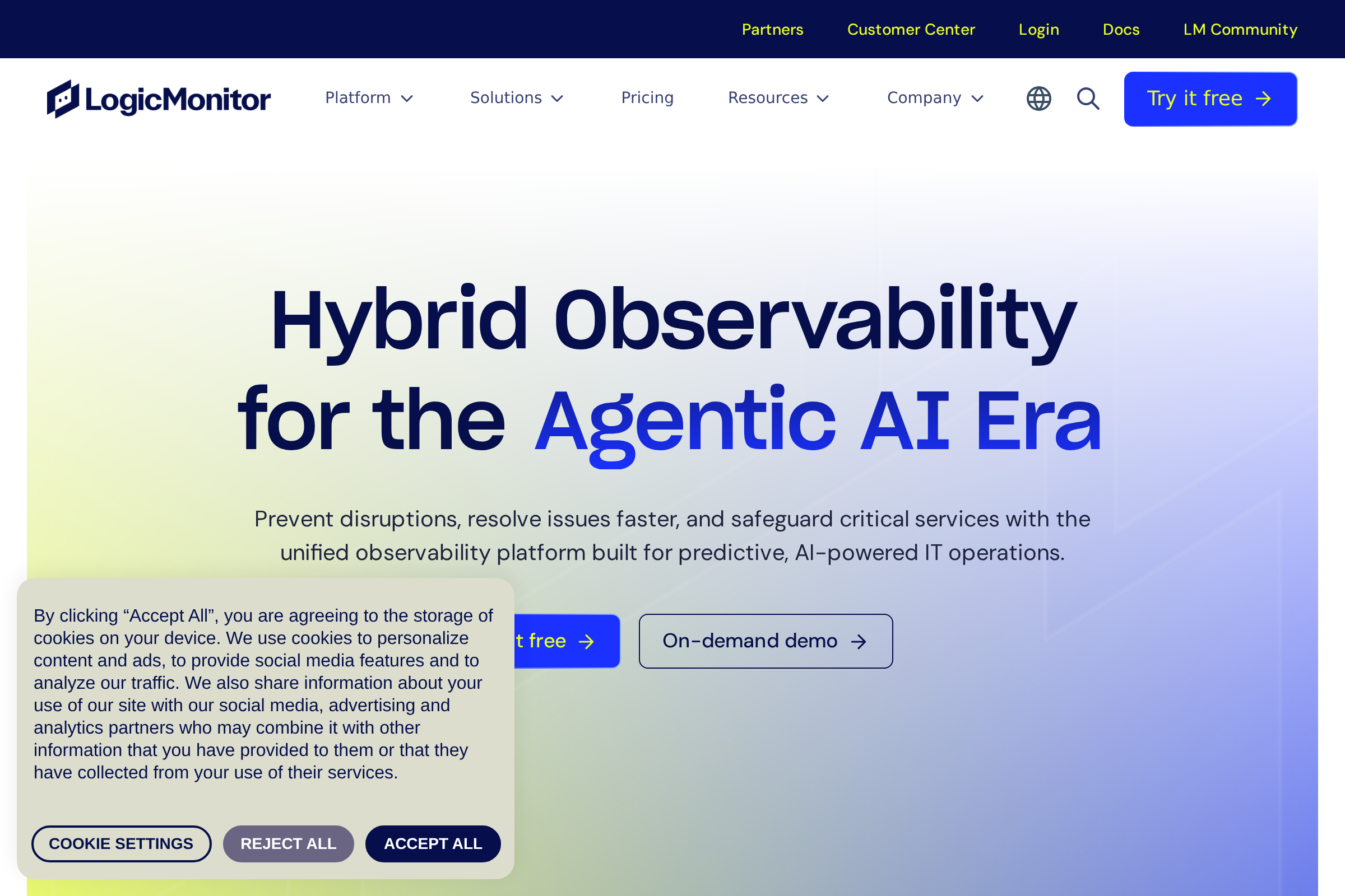 LogicMonitor screenshot