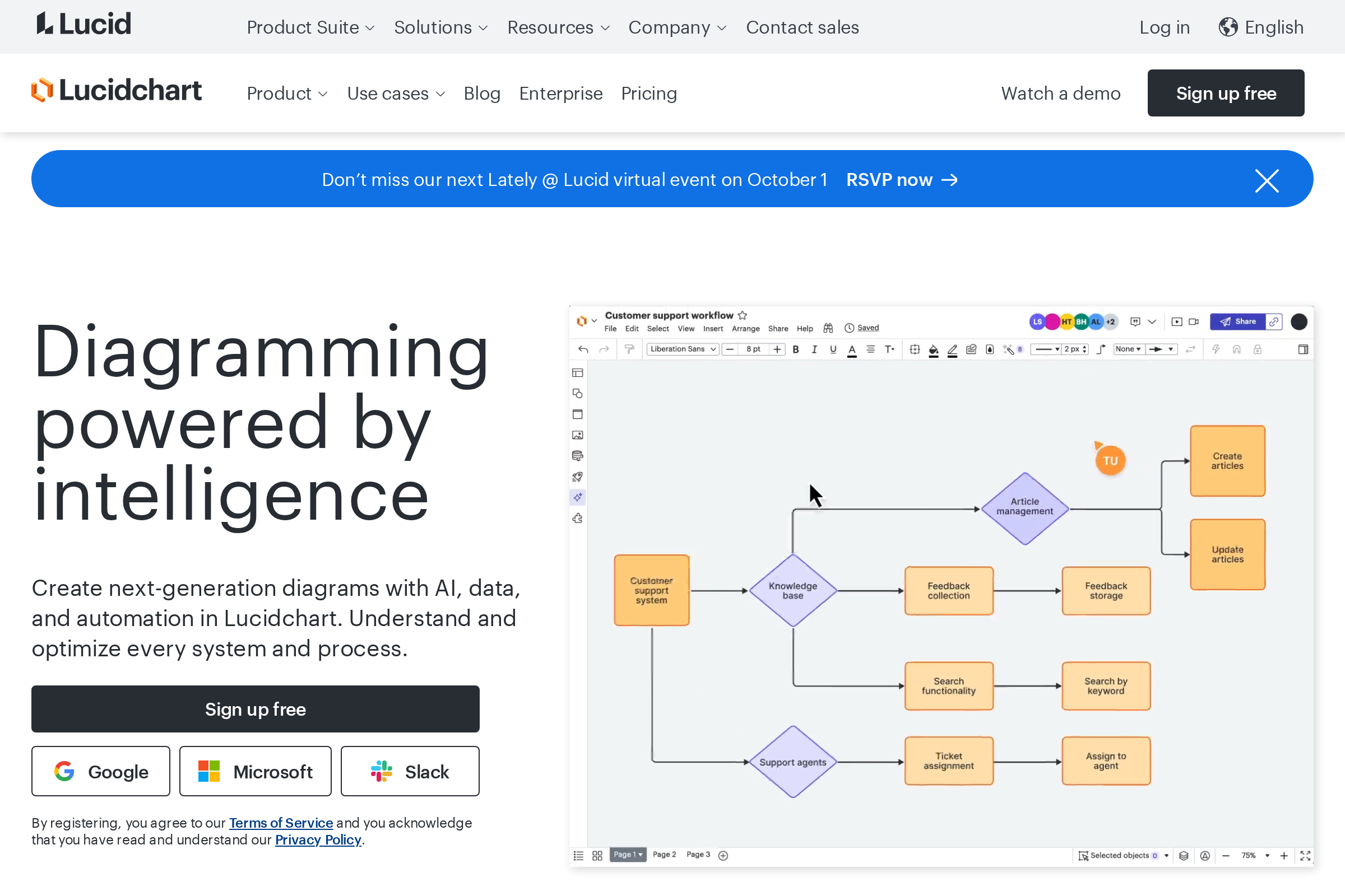 Lucidchart screenshot