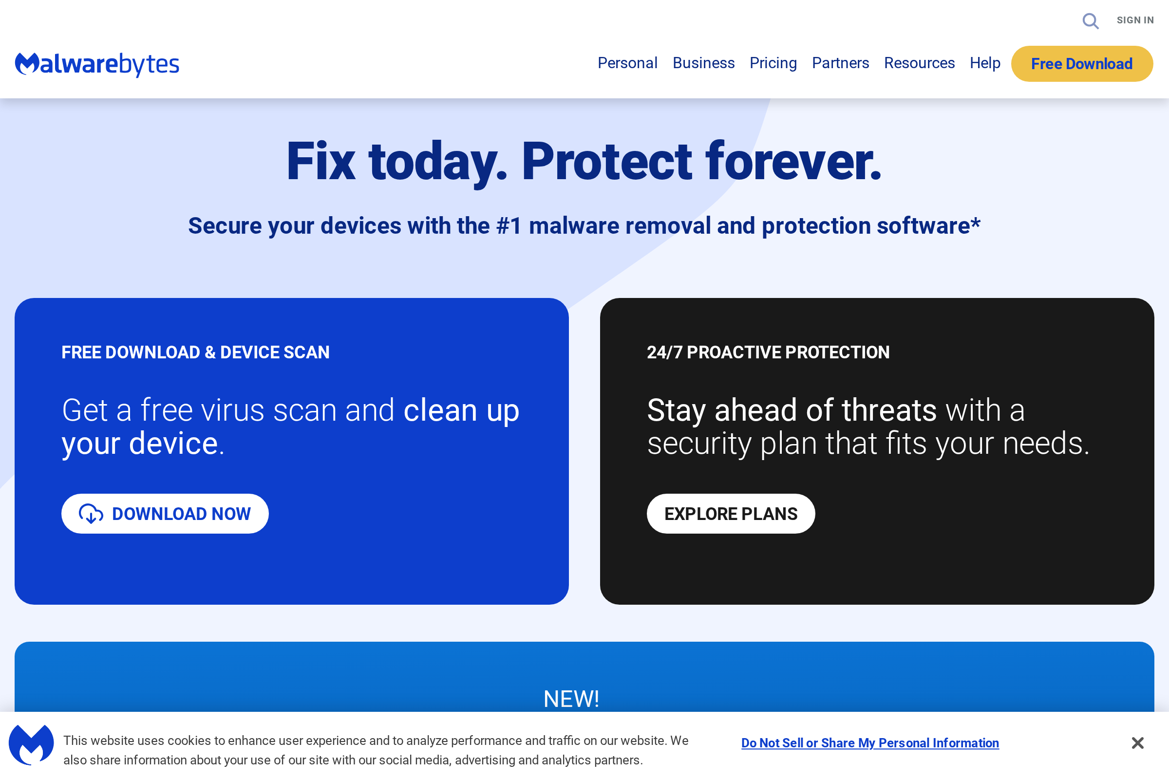 Malwarebytes screenshot