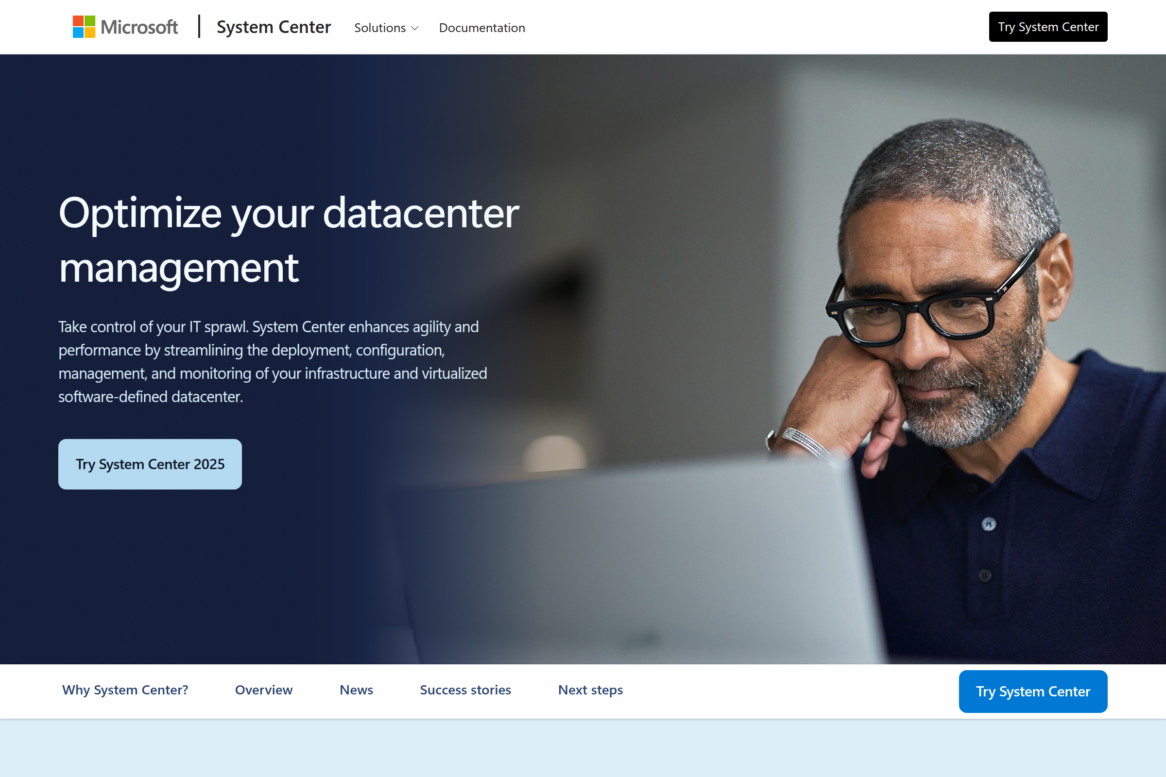 Microsoft System Center screenshot