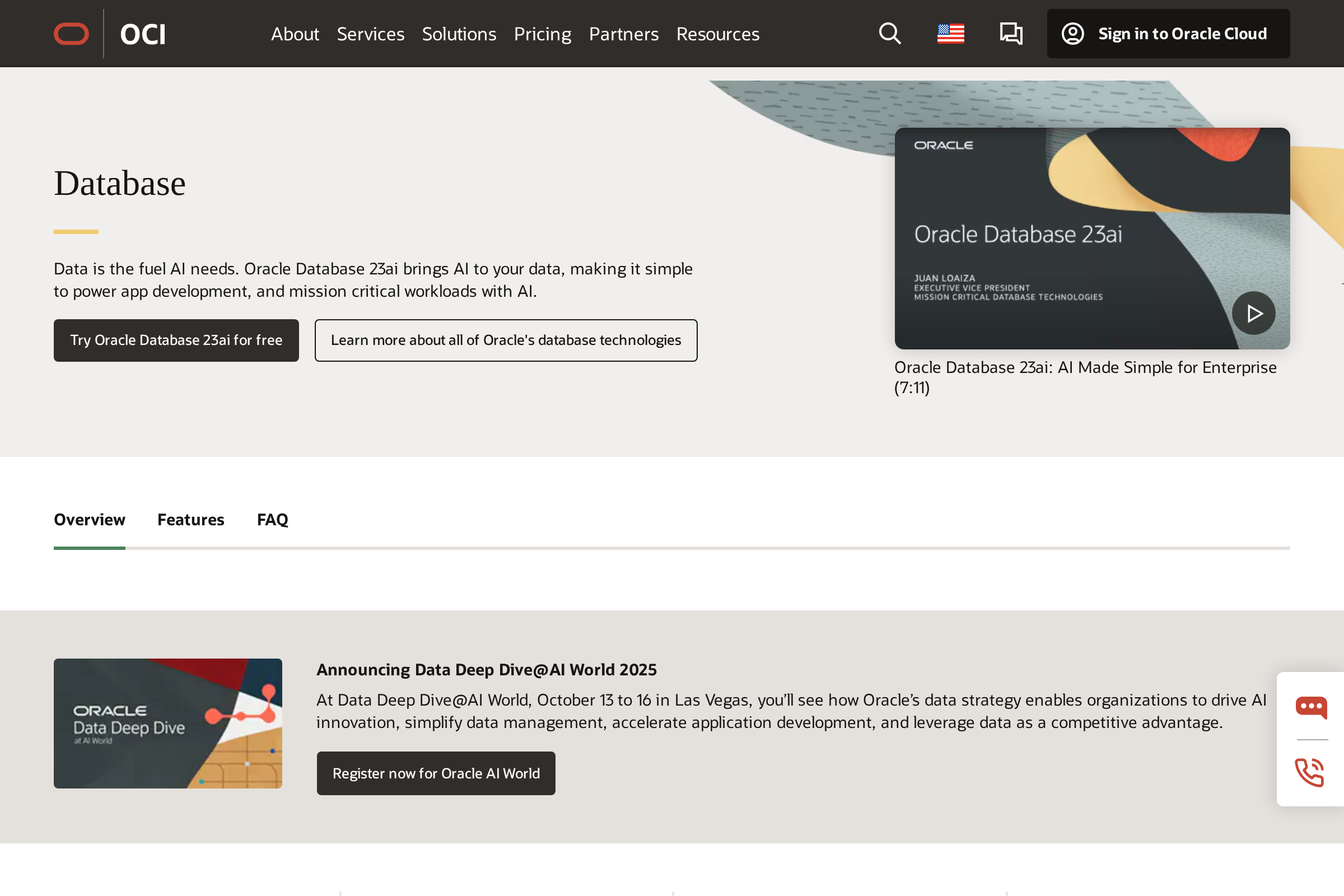 Oracle Database screenshot