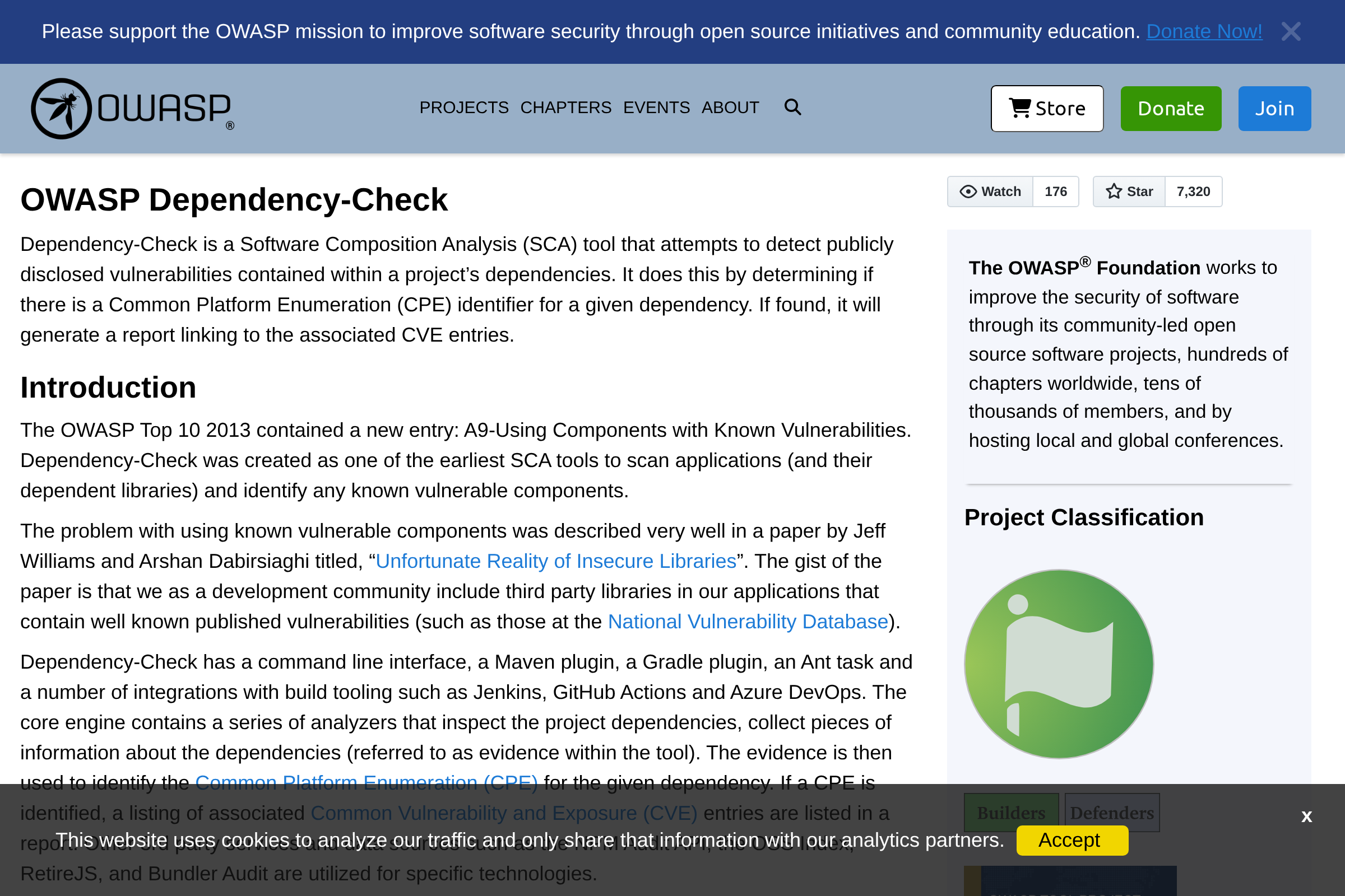 OWASP Dependency-Check screenshot